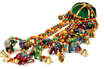 Guru-Shop Dekoobjekt Indisches Elefanten Mobile mit Glöckchen -..