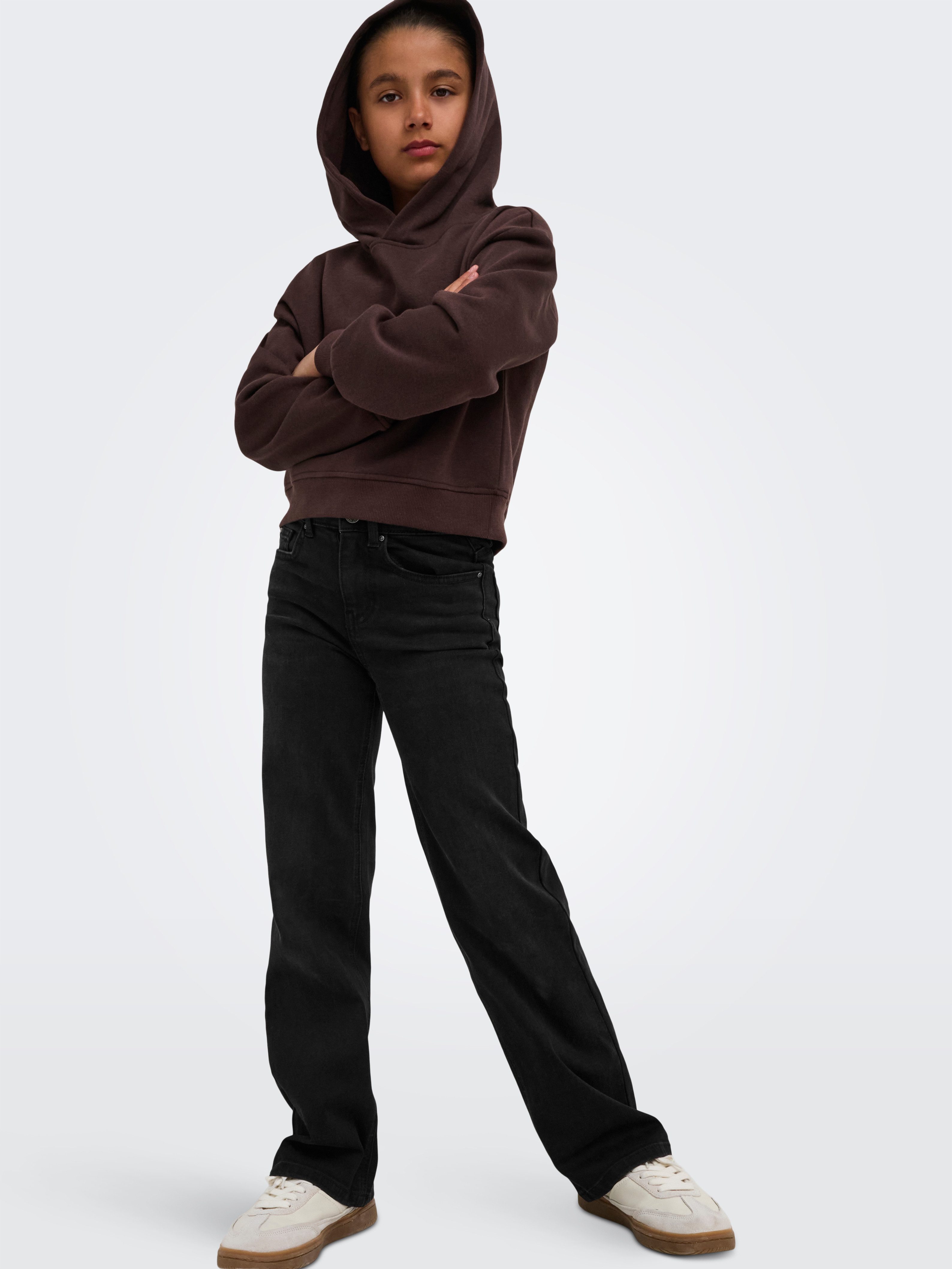 KIDS ONLY High-waist-Jeans KOGJUICY-WAUW HW WIDE DNM GUA006 NOOS Materialmix, high waist, wide fit