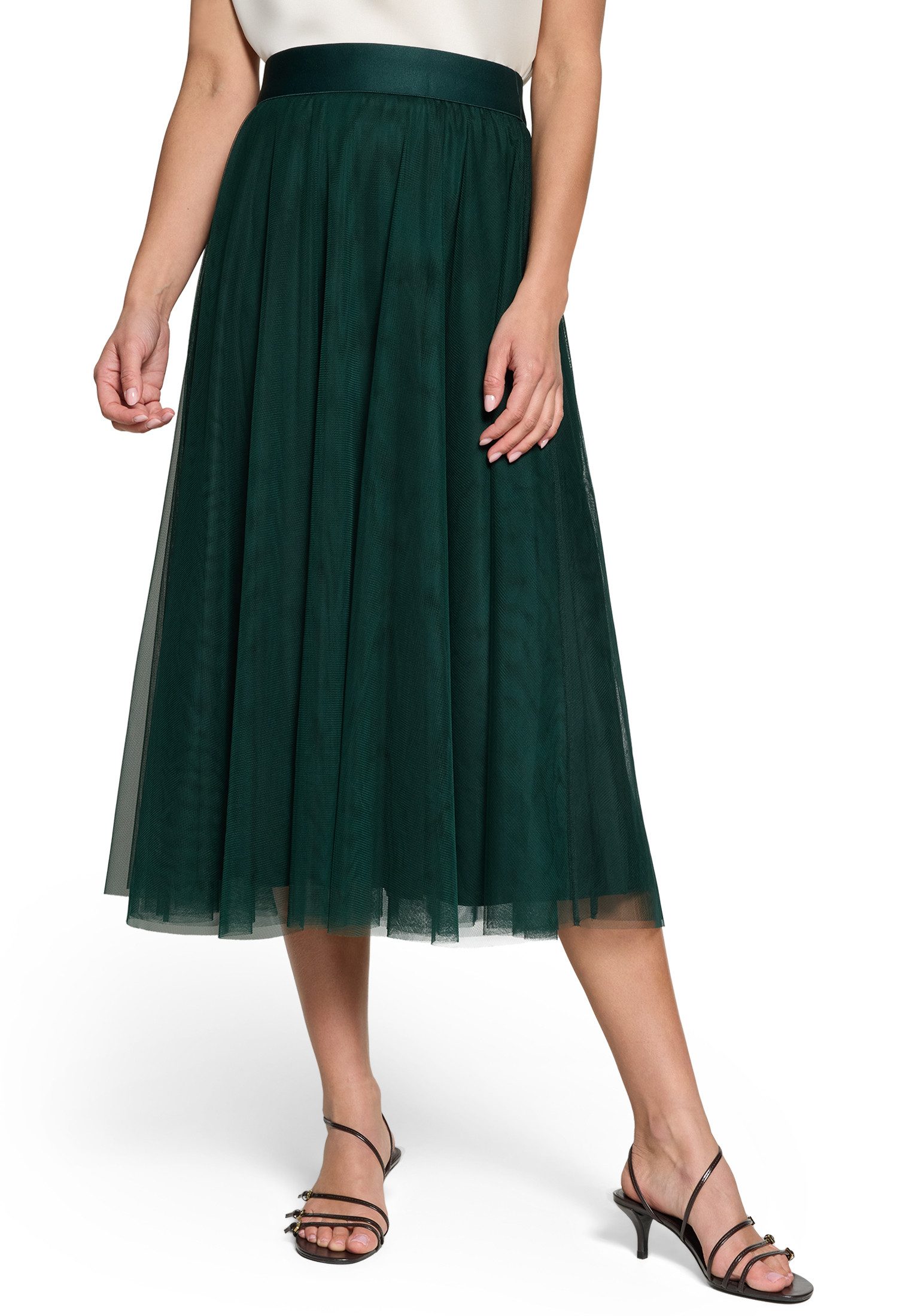 Zero Midirock Damen mit elastischem Bund drapiert / gerafft