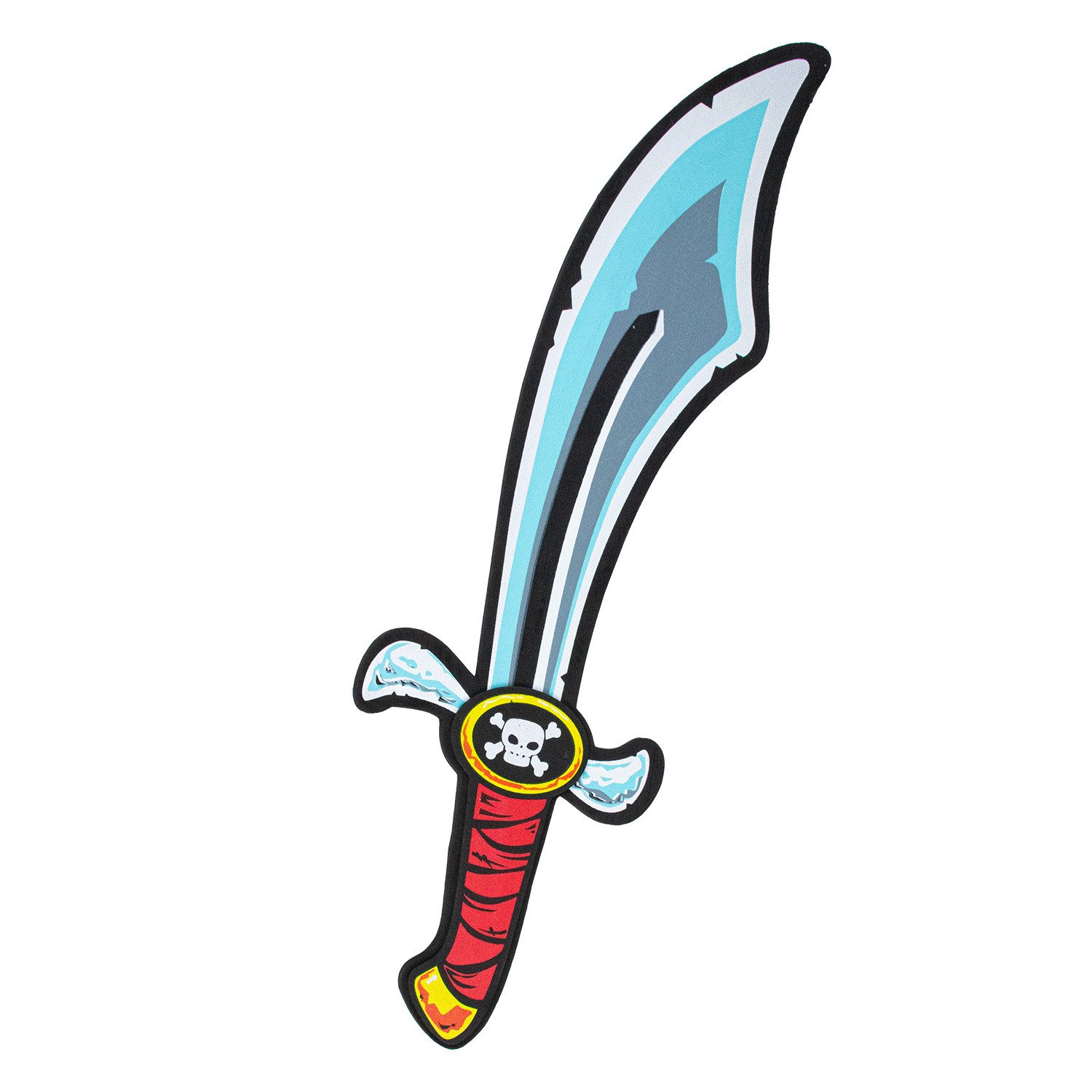 Das Kostümland Blaster Schaumstoff Piraten Säbel zum Kostüm 53 cm, Grau