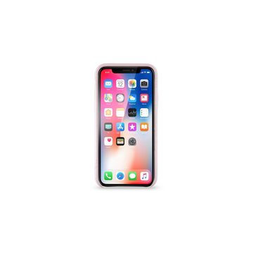 KMP Creative Lifesytle Product Handyhülle Echtleder Schutzhülle für iPhone X Rose 5,8 Zoll