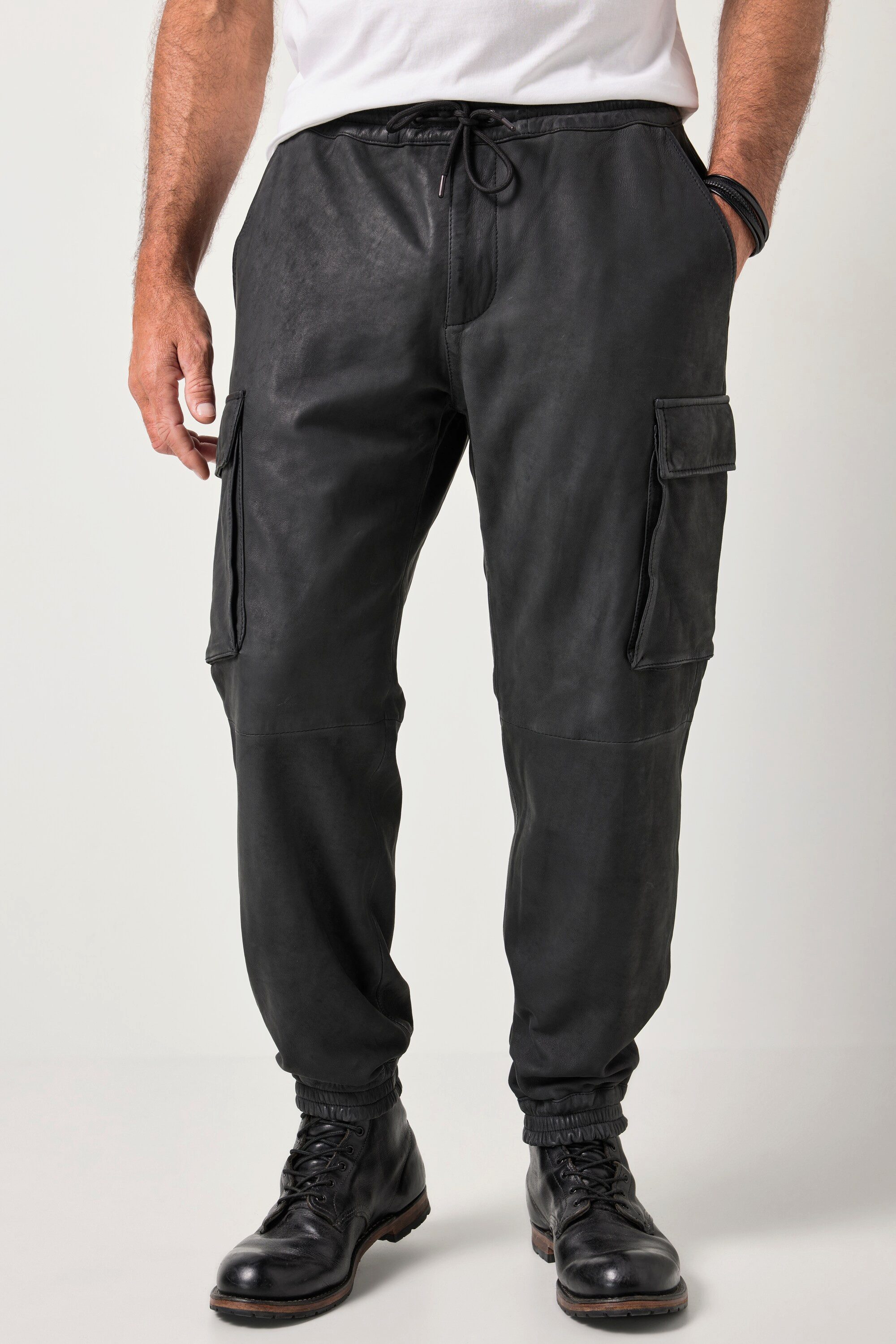 JP1880 Schlupfhose Leder-Cargohose Leder feinstes Lammnappaleder günstig online kaufen