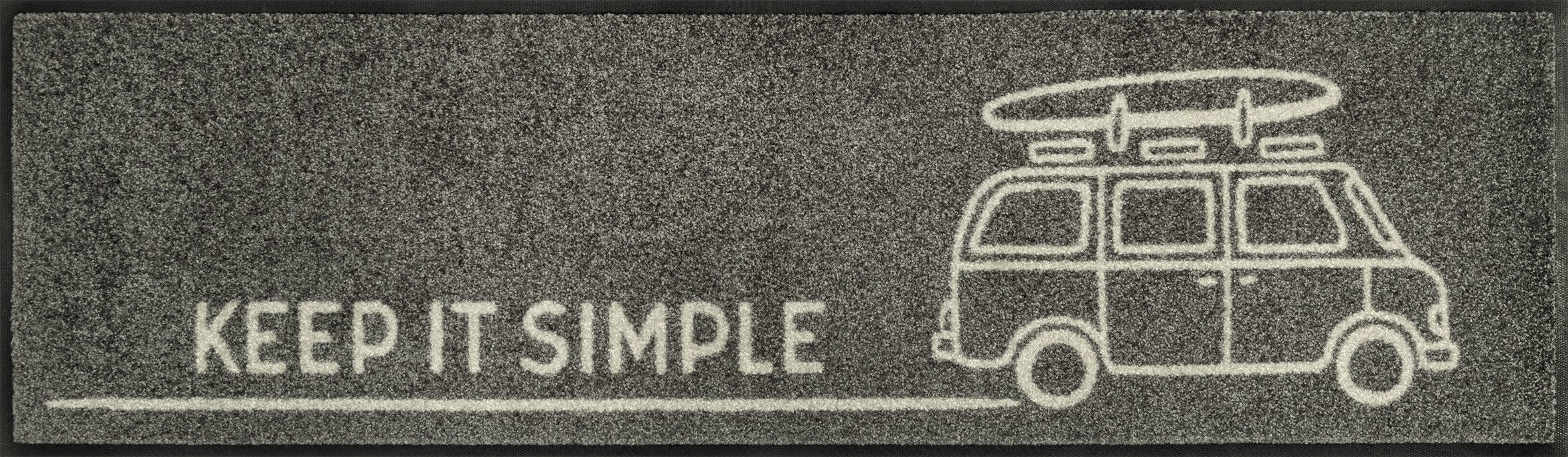 wash+dry by Kleen-Tex Läufer »Keep it Simple grey«, rechteckig, 7 mm Höhe günstig online kaufen