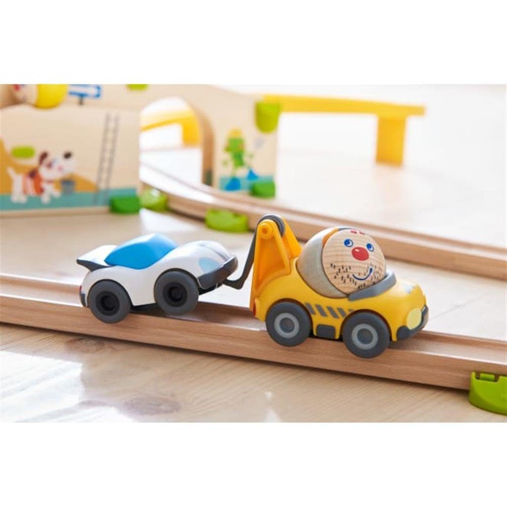 Haba Kullerbü Themenset Schrottplatz Konstruktions-Spielset, Holzkugelbahn Motorikspielzeug ab 2 Jahren