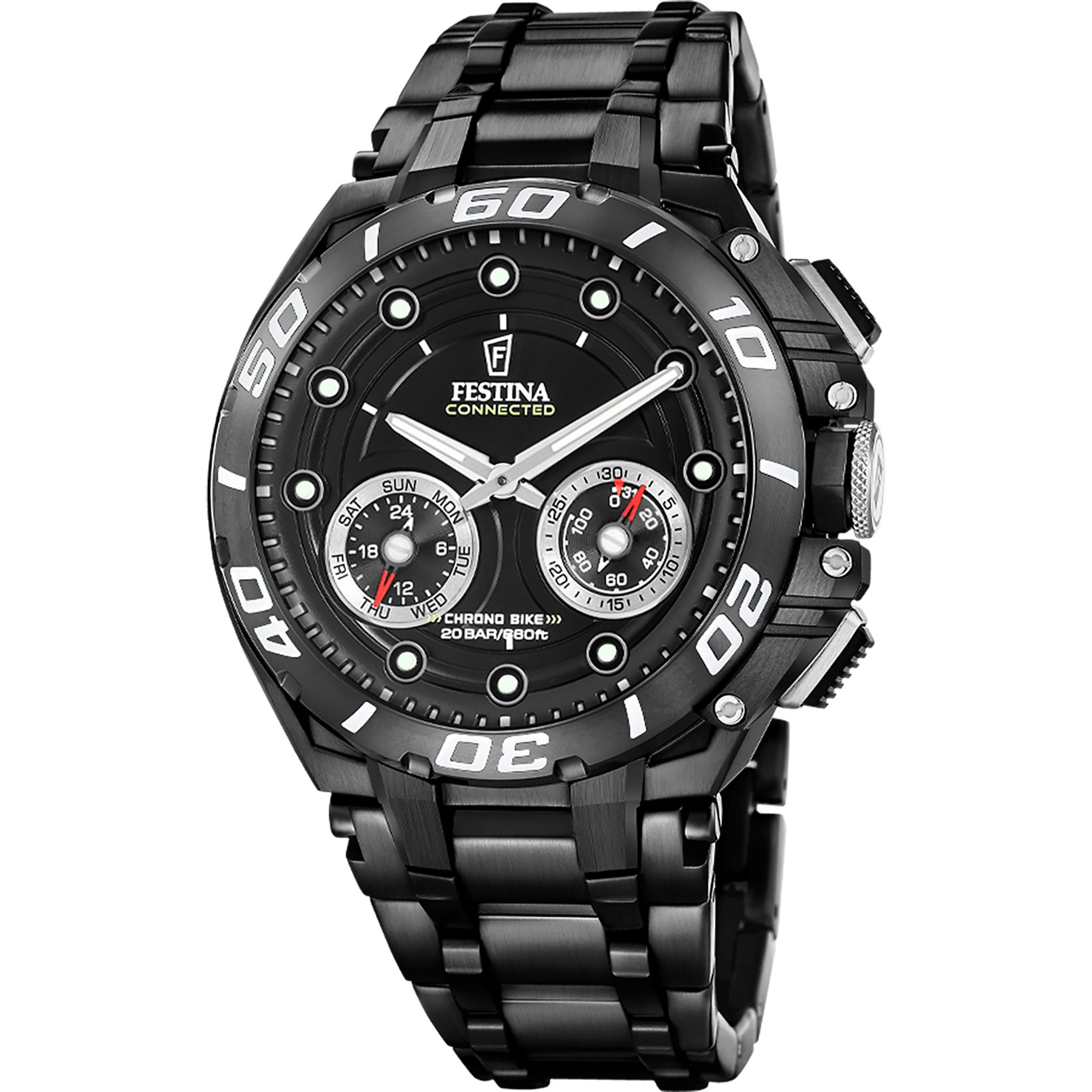 Festina Connected Smartwatch, Armbanduhr, Herrenuhr, Bluetooth, Kamera-Fernbedienung, Schrittzähler