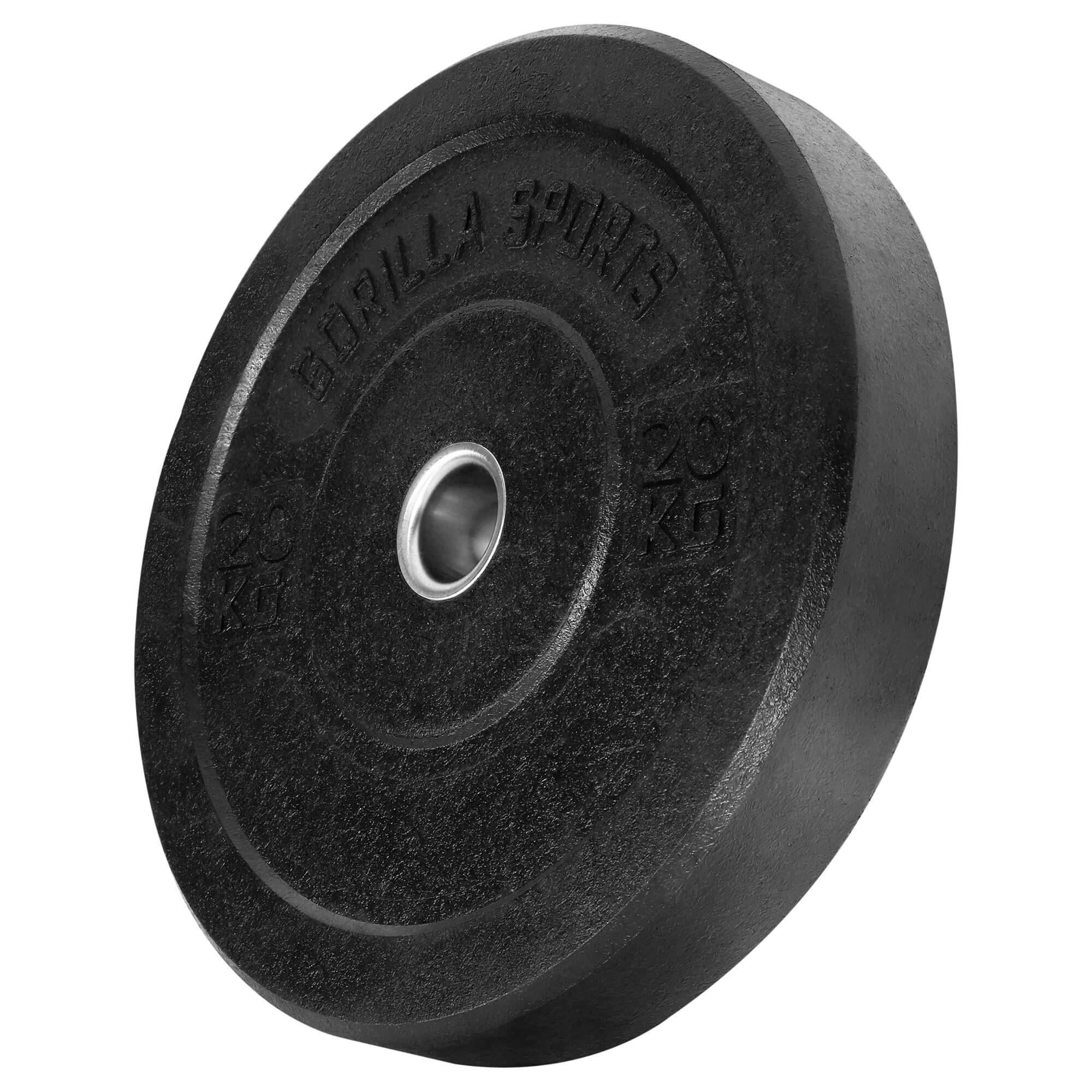 GORILLA SPORTS Hantelscheiben Olympia,5-50kg Gewichte,Einzeln/Set,Bumper Plates,Gewichtsscheiben 20kg