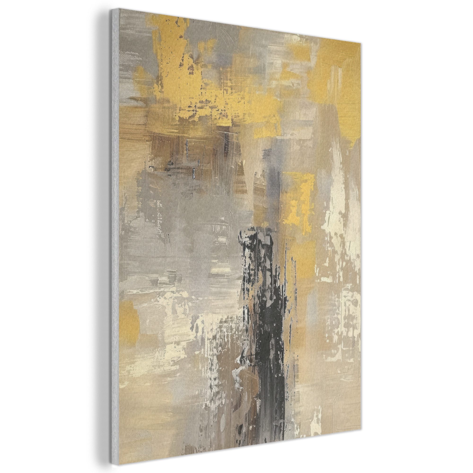 MuchoWow Gemälde Abstrakt - Gelb - günstig online kaufen