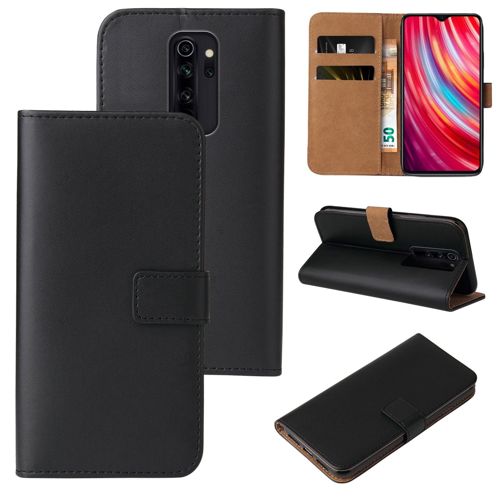 Tec-Expert Handyhülle Klapp Hülle für Xiaomi Redmi Note 8 Pro 6.53 Zoll, 6.53, Flip Case für Xiaomi Redmi Note 8 Pro