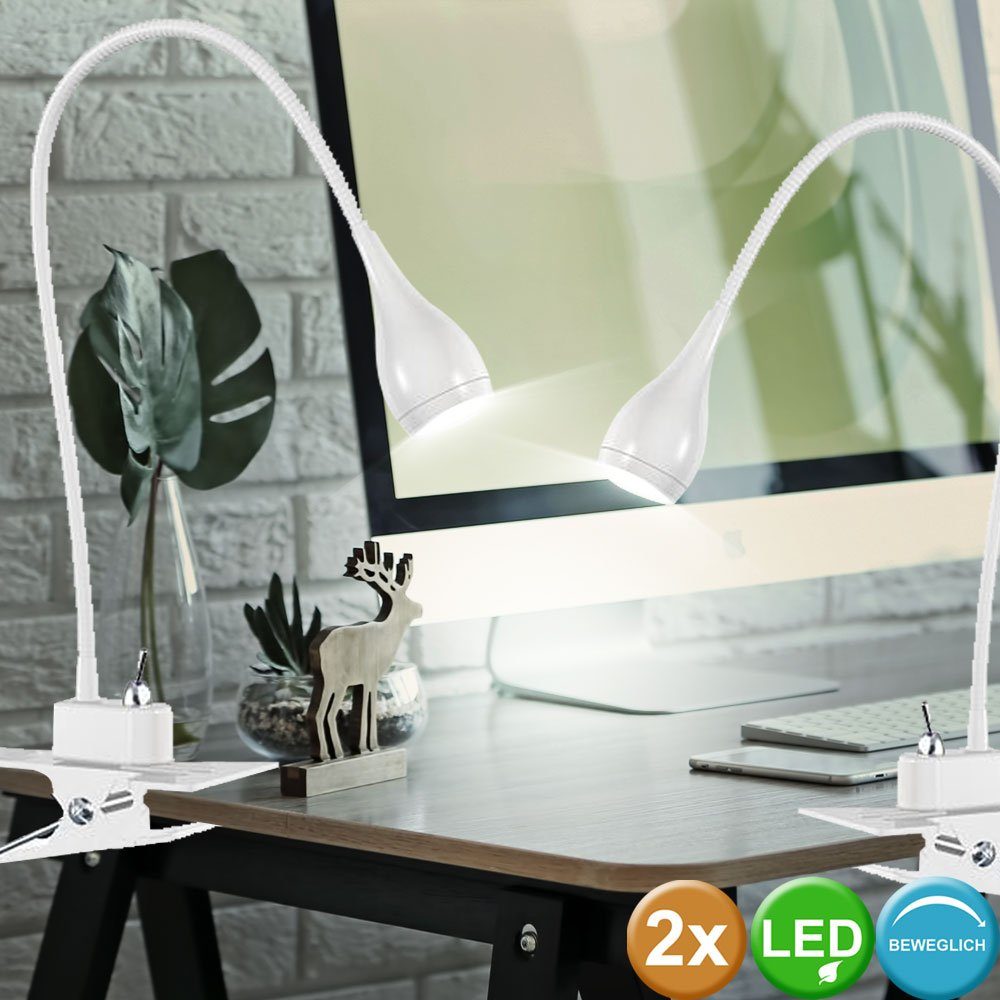 Gelenk Tisch Lampe Büro Gäste Zimmer Beleuchtung Klemm Lese Leuchte verstellbar 