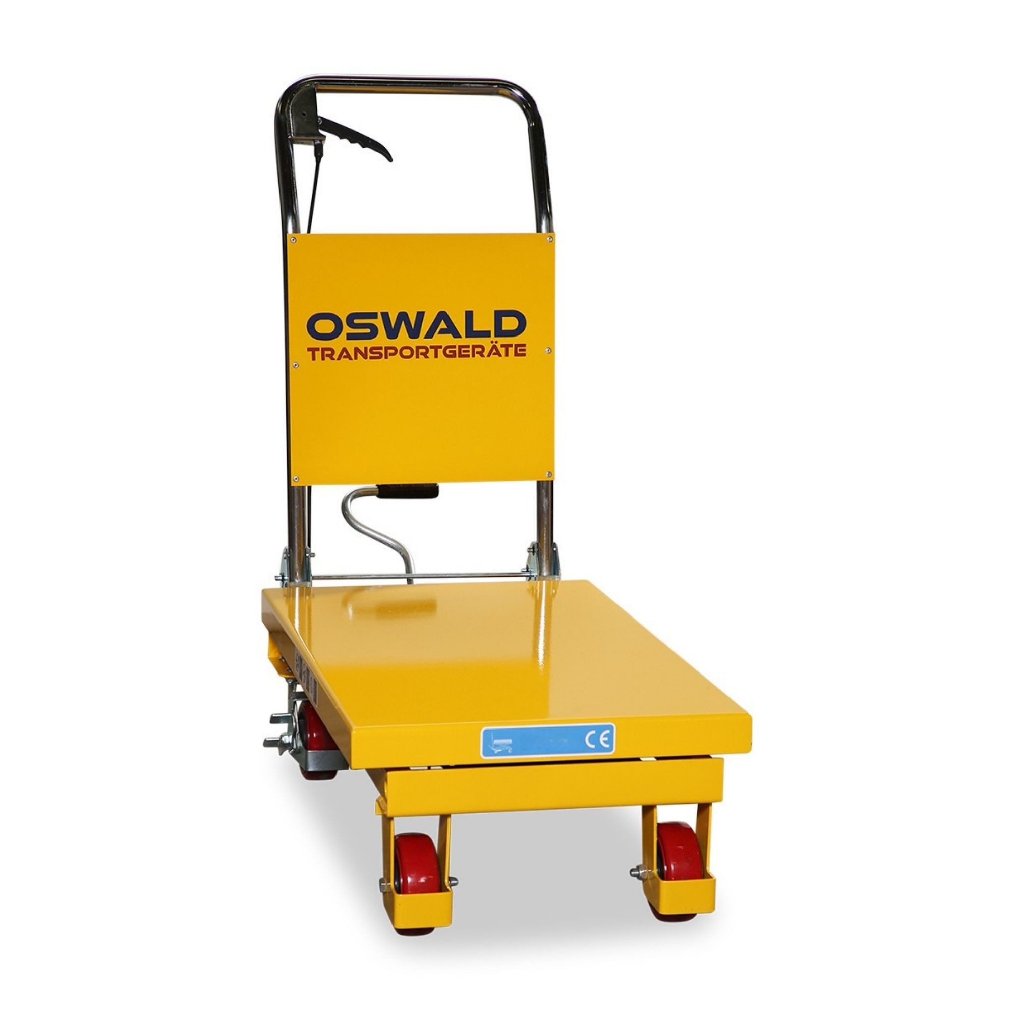 OSWALD Transportgeräte Gabelhubwagen Fahrbarer Hubtisch 150 bis 1.500 kg, 700 bis 1.000 mm Hubhöhe