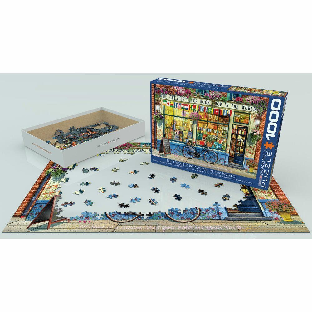 EUROGRAPHICS Puzzle Der großartigste 1000 der Welt, Buchladen Puzzleteile