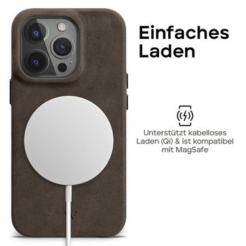 wiiuka Smartphone-Hülle skiin MORE Handyhülle für iPhone 14 Pro Max, Handgefertigt - Deutsches Leder, Premium Case