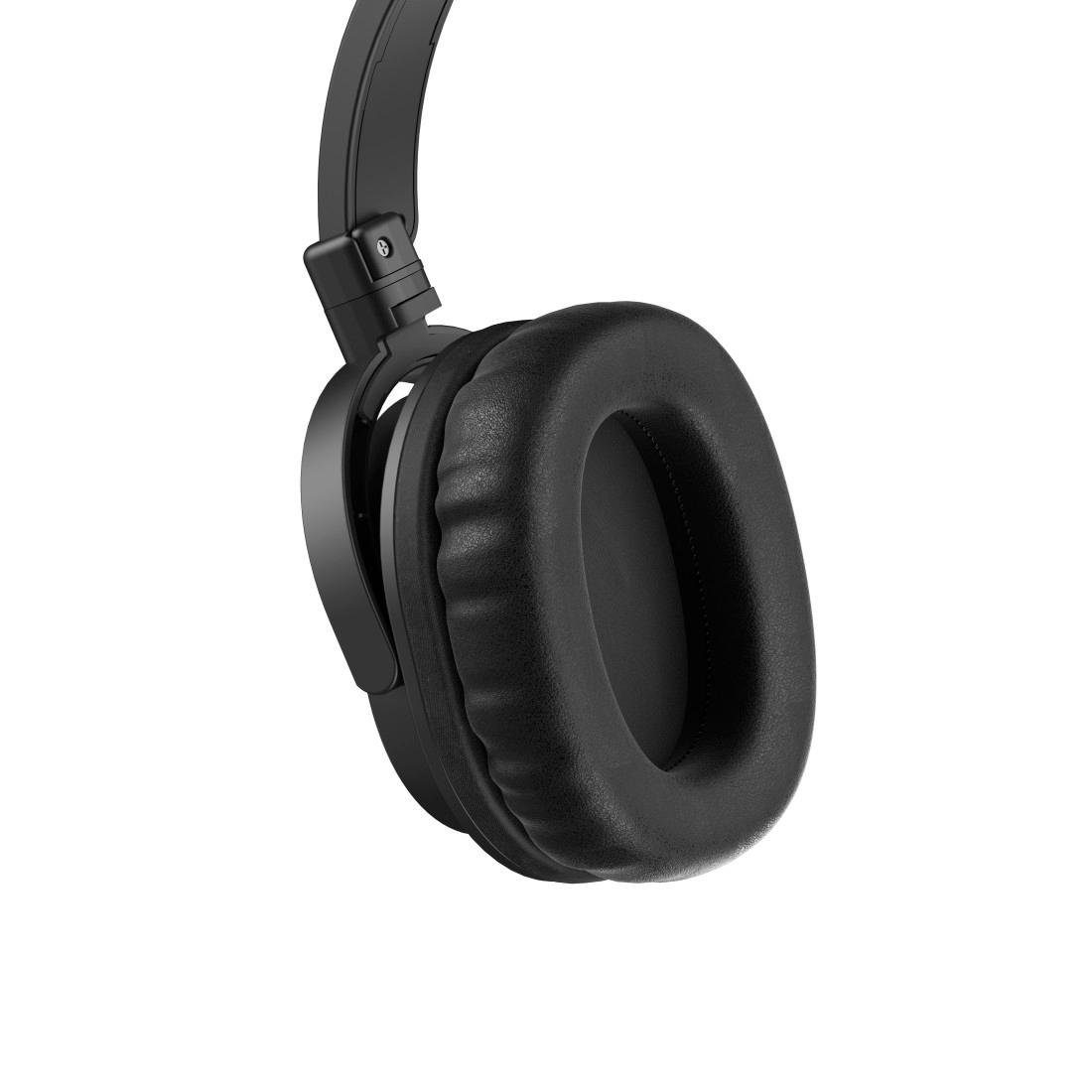 Thomson TV Headset Over-Ear mit langes Mikrofon, gepolsterte Kopfbügel) Seniorenkopfhörer, Lautstärkeregler, On-Ear-Kopfhörer Ohrmuscheln (2 und Kabel