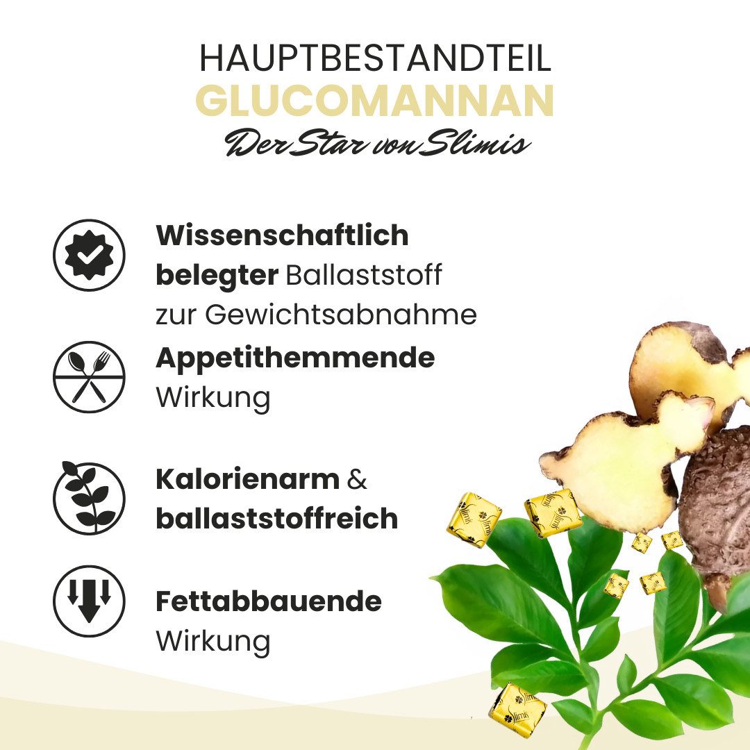 Biostile Glucomannan Soft-Chews für Sättigung und Gewichtskontrolle Bonbons, 264 g, Pfirsichgeschmack, Mit Konjak Glucomannan, 60 Bonbons