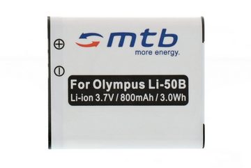 mtb more energy [BAT-081 - Li-Ion] Kamera-Akku kompatibel mit Akku-Typ Olympus Li-50b 800 mAh (3,7 V), passend für: Olympus D-750, D-755, D-760, D-780, DZ-100, DZ-105 // Olympus SH-21, SH-25MR // Olypmus SP-720UZ, SP-800UZ, SP-810UZ, SP-815UZ // Olympus SZ-10, SZ-11, SZ-14, SZ-15, SZ-16, SZ-20, SZ-30MR, SZ-31MR // Olympus VG…