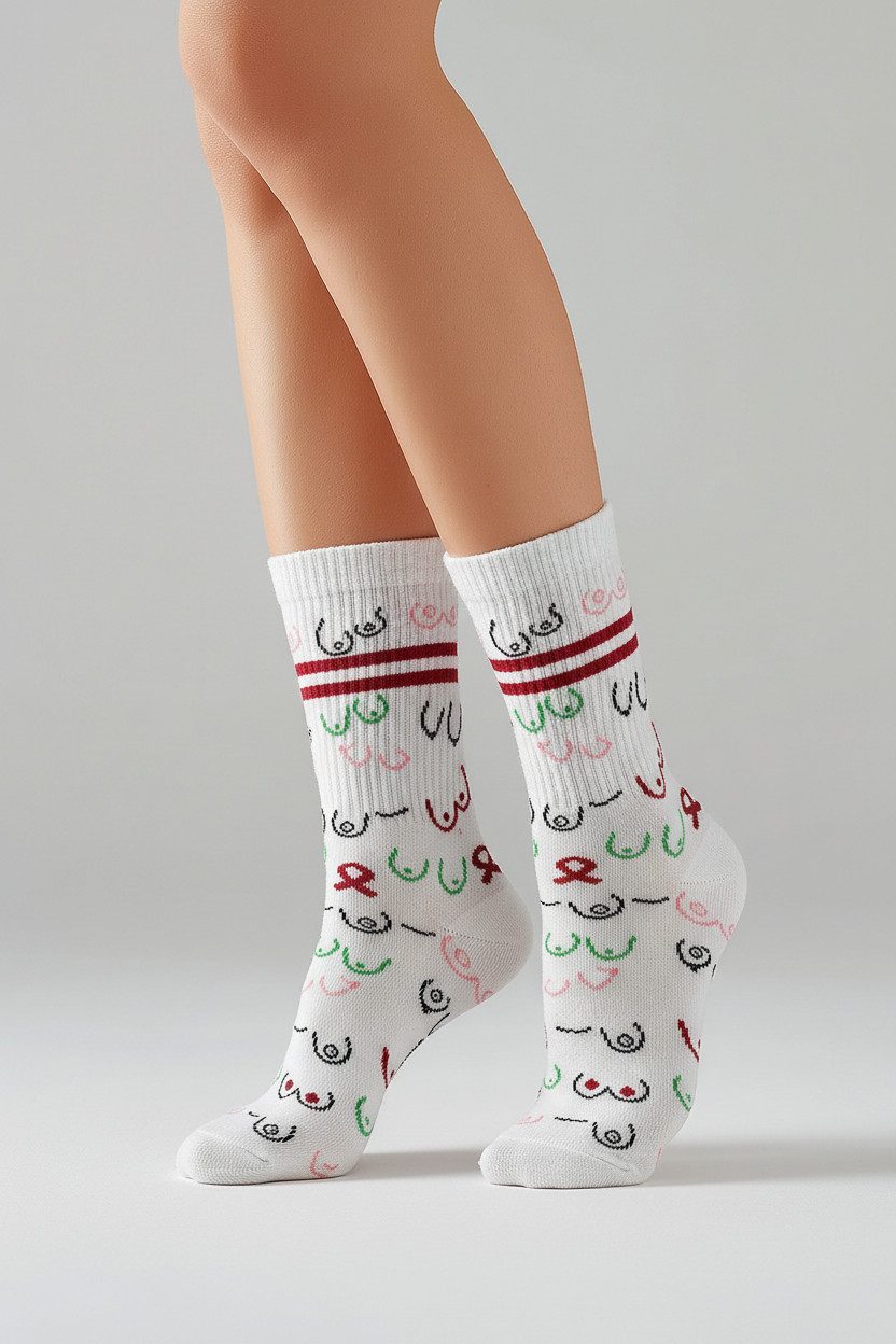 DAILYSOCKS Tennissocken BOOBIES (1-Paar)