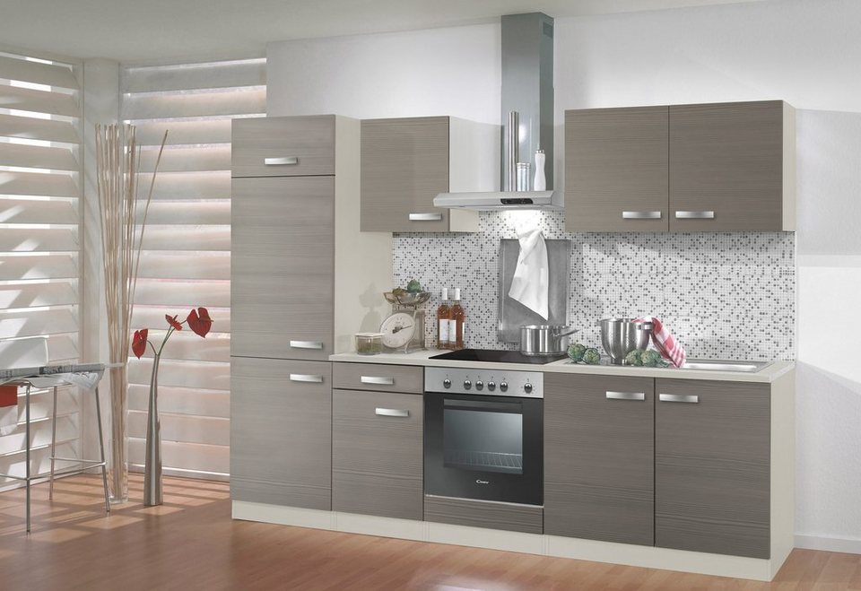 OPTIFIT Küchenzeile Vigo, mit E-Geräten, Breite 210 cm, Mit 28 mm starker  Arbeitsplatte