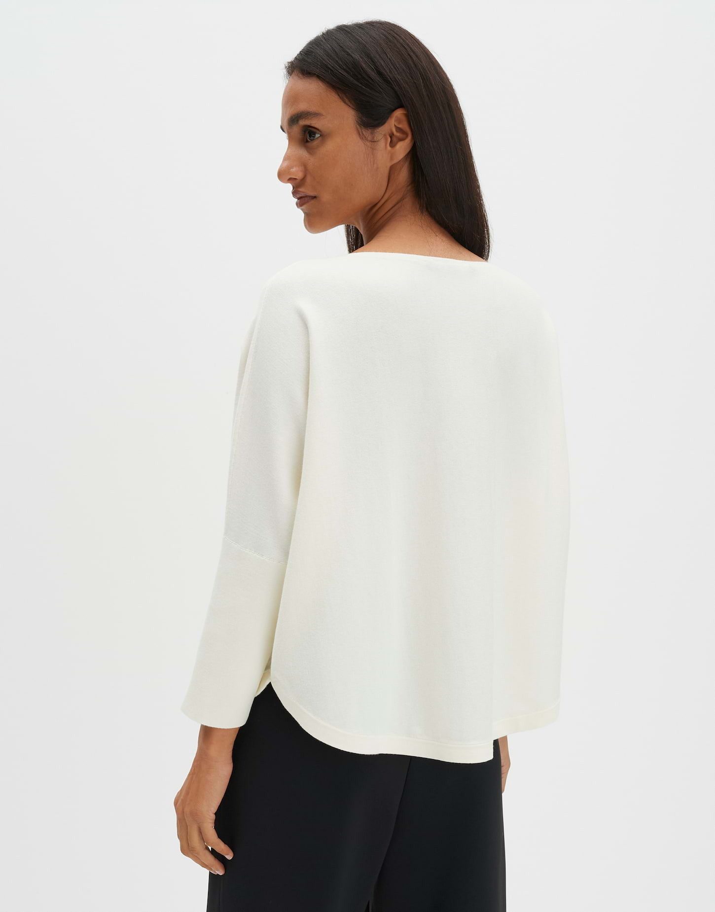 someday Strickpullover TIRAJA Oversized im Cape Stil oversized Passform, ovaler Schnitt, weich fließender Fall