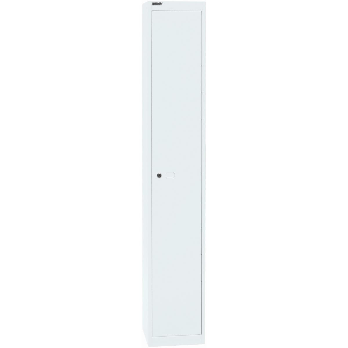 Bisley Garderobenschrank Schließfachsystem Office HxBxT 1802x305x457mm mit 1 Fach verkehrsweiß