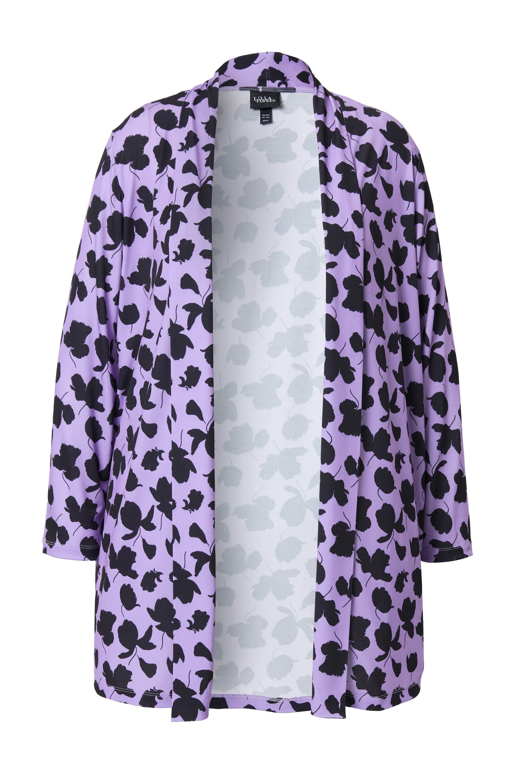 Ulla Popken Shirtjacke Jerseyjacke Schalkragen offene günstig online kaufen