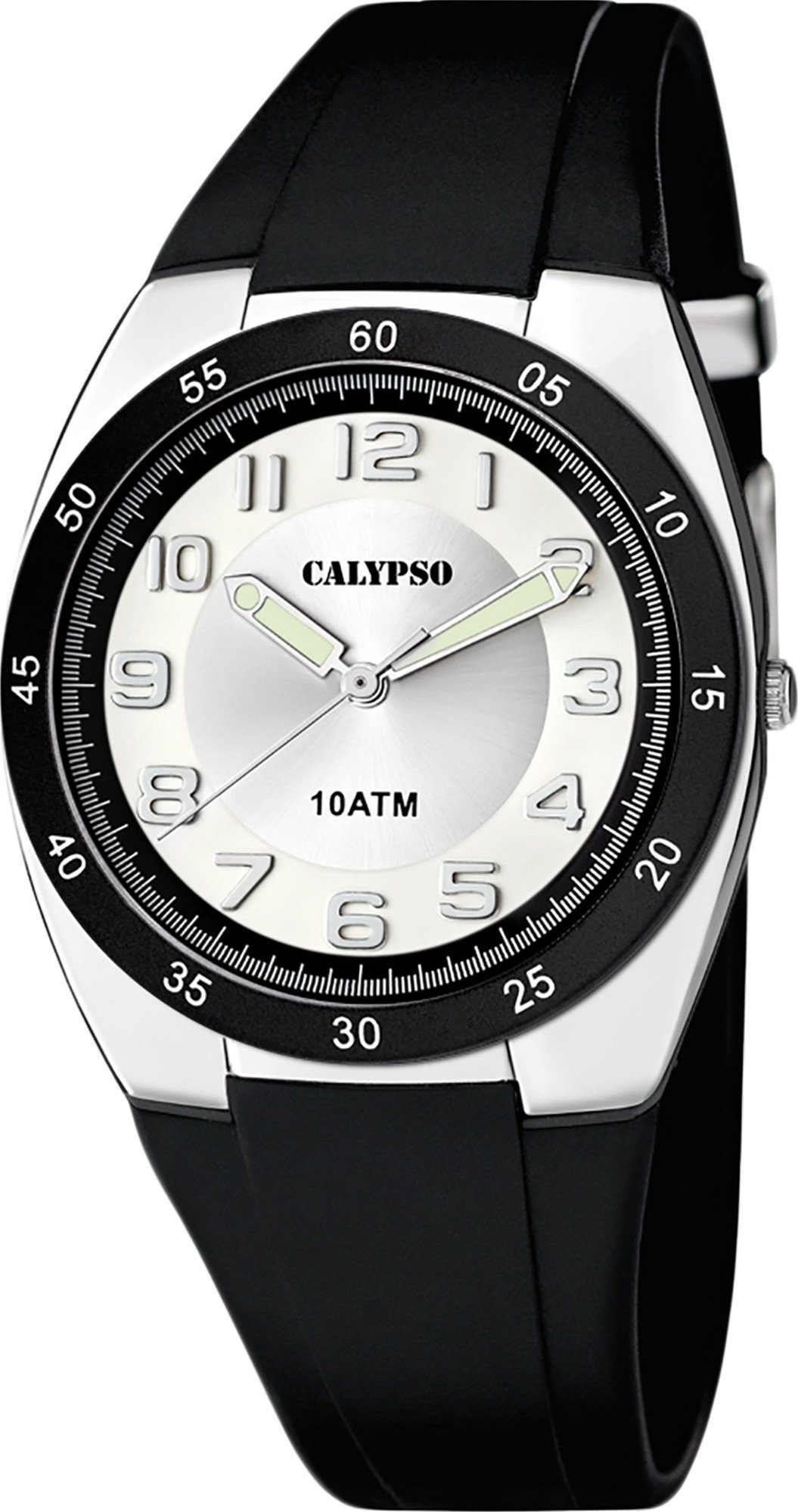 Calypso Quarzuhr Herrenuhr K5753-5 Weiss Kunststoffband günstig online kaufen