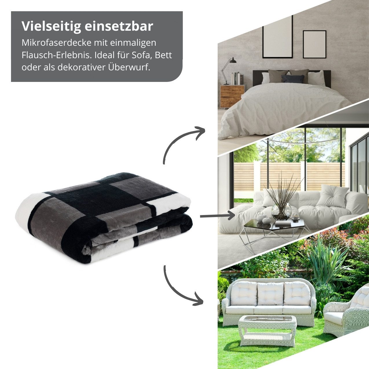 Wohndecke Kuscheldecke, liebling, mit bedrucktem Motiv, günstig online kaufen