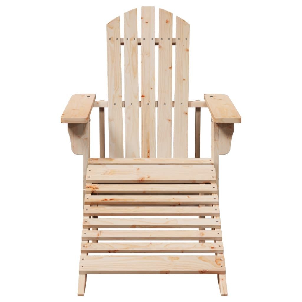vidaXL Gartenstuhl Adirondack-Stuhl mit Fußstütze Massivholz günstig online kaufen