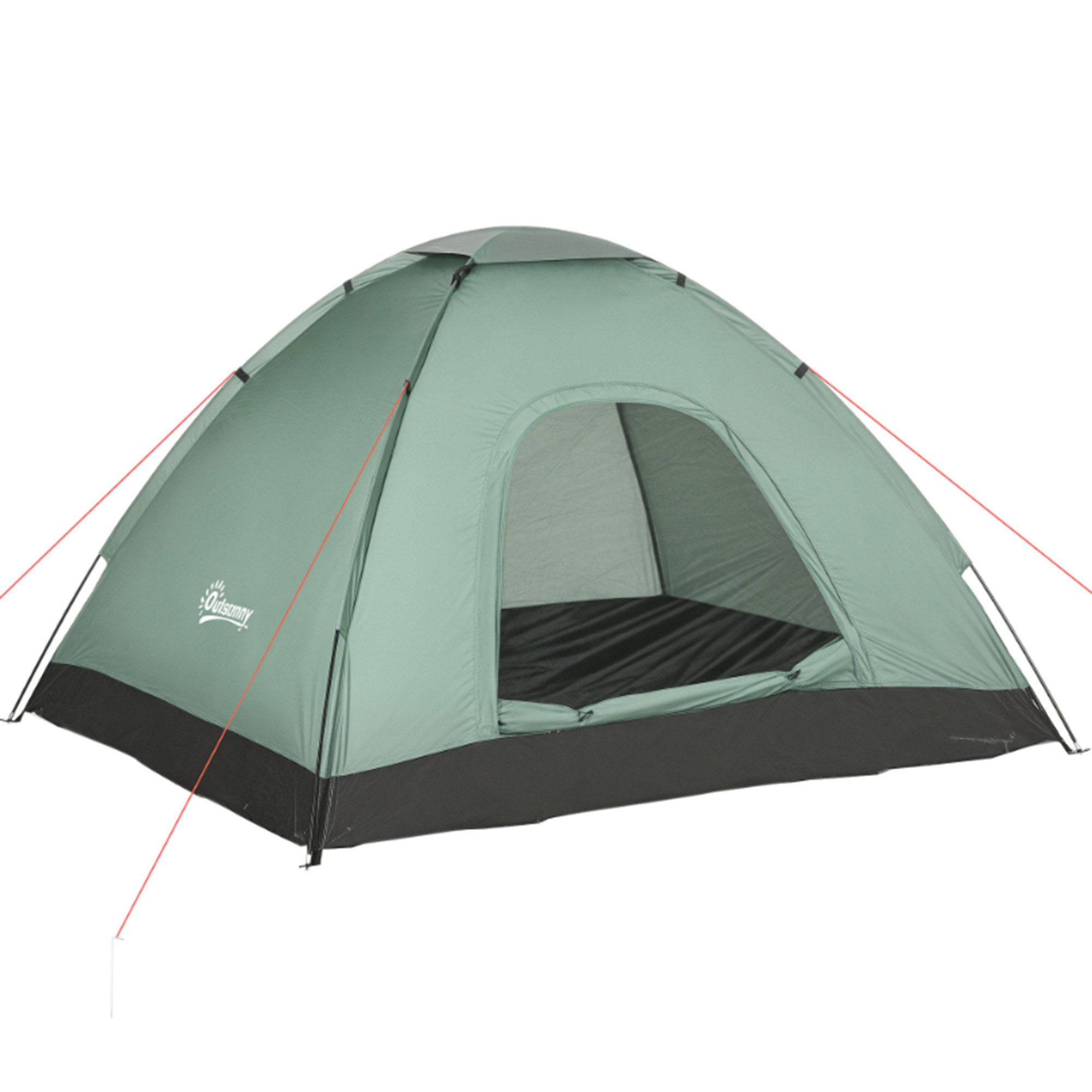 ibettertec Dachzelt Familienzelt, Campingzelt, Kuppelzelt, Camping, Reise, Trekking, Garten, Personen: 2 (Spar-Set, 1 tlg., Komplett-Set für 2 Personen Campingzelt mit allem), Kompakt verstaubar, Leichtes Gewicht