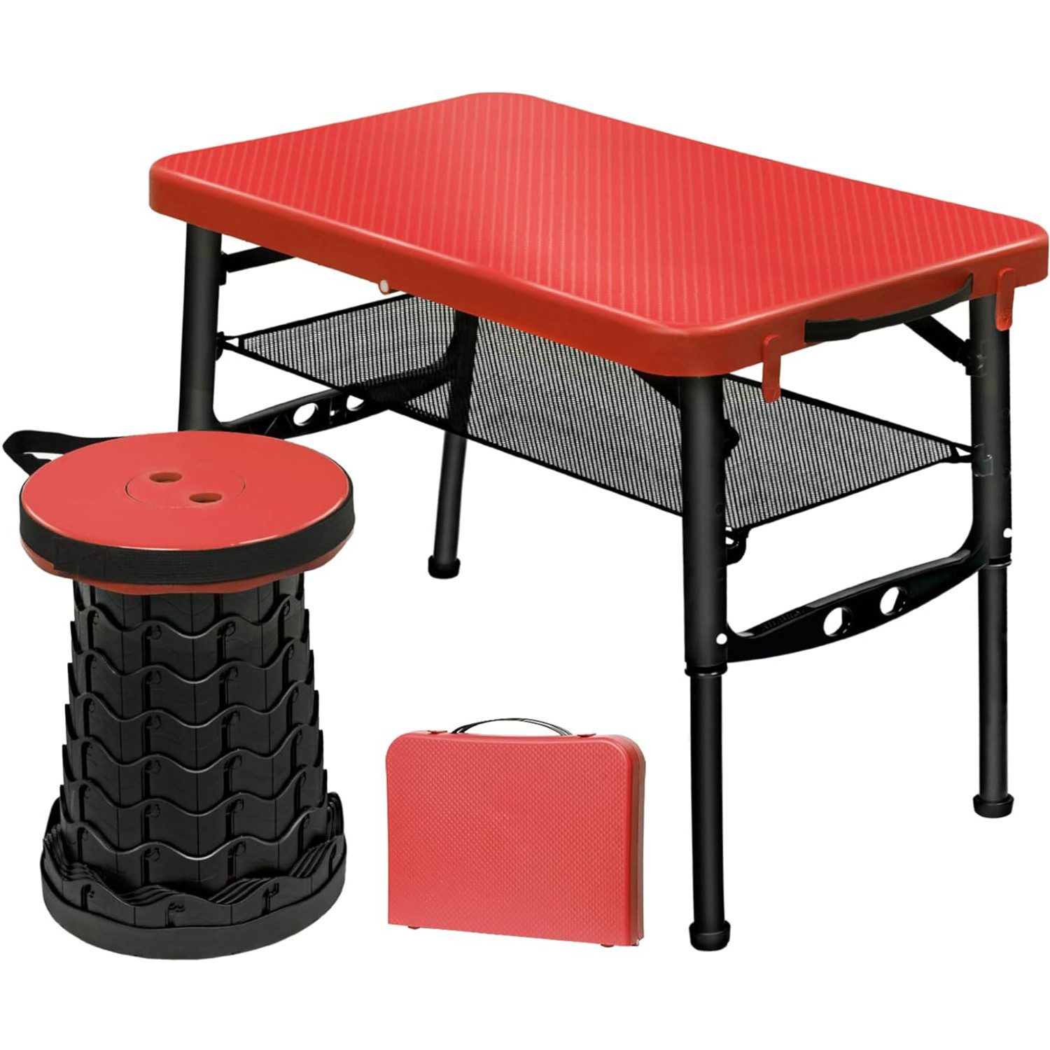 SURFOU Tabletttisch Klapptisch Balkontisch Klapphocker Tapeziertisch Gartentisch Klappbar, Gartentisch Klappbar Camping Stuhl Kleiner Tisch Klappbar Balkontisch