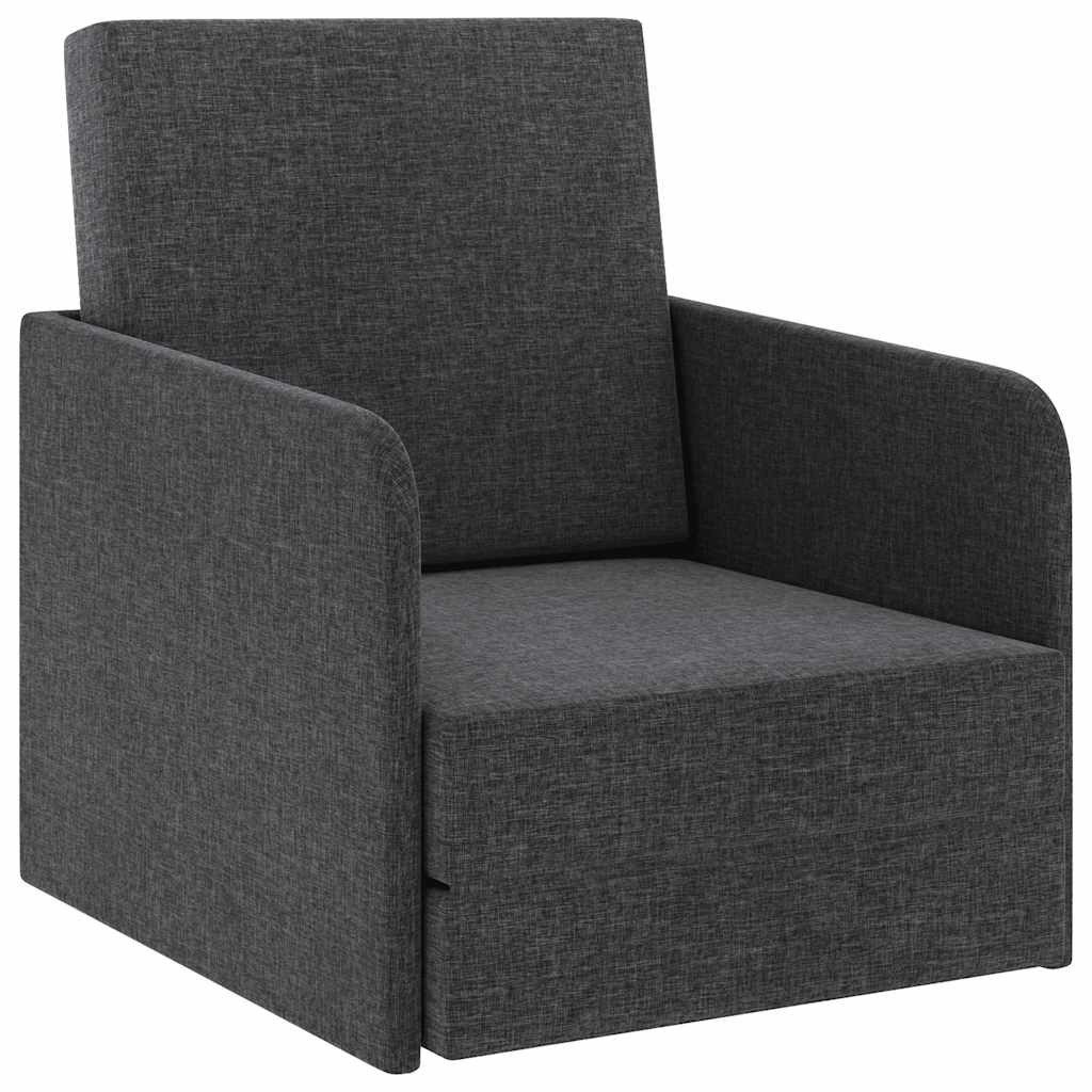 vidaXL Sessel Schlafsessel Ausziehbar Dunkelgrau Stoff (1-St)