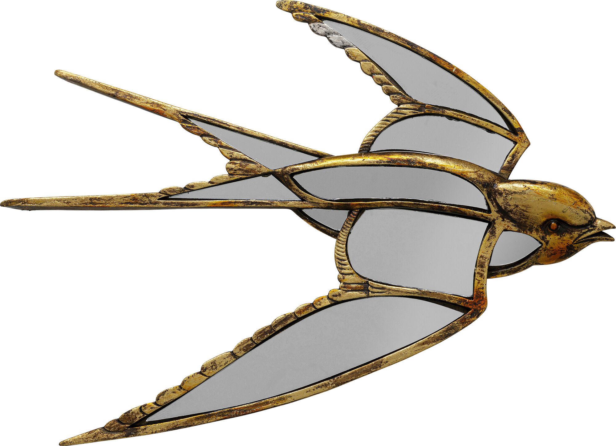 Wanddekoobjekt Wandobjekt Swallow Mirror 37x25cm
