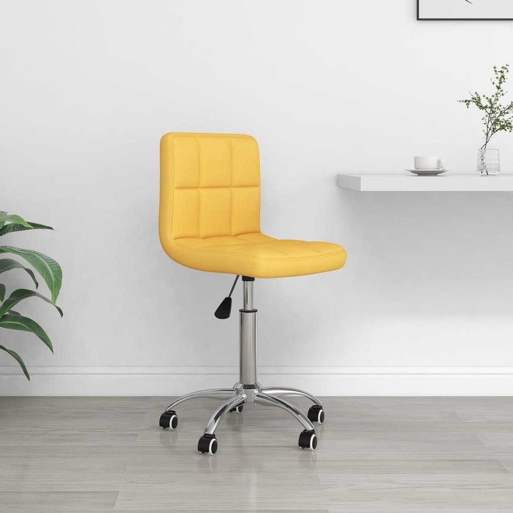 vidaXL Bürostuhl Bürostuhl Drehbar Senfgelb Stoff (1 St)