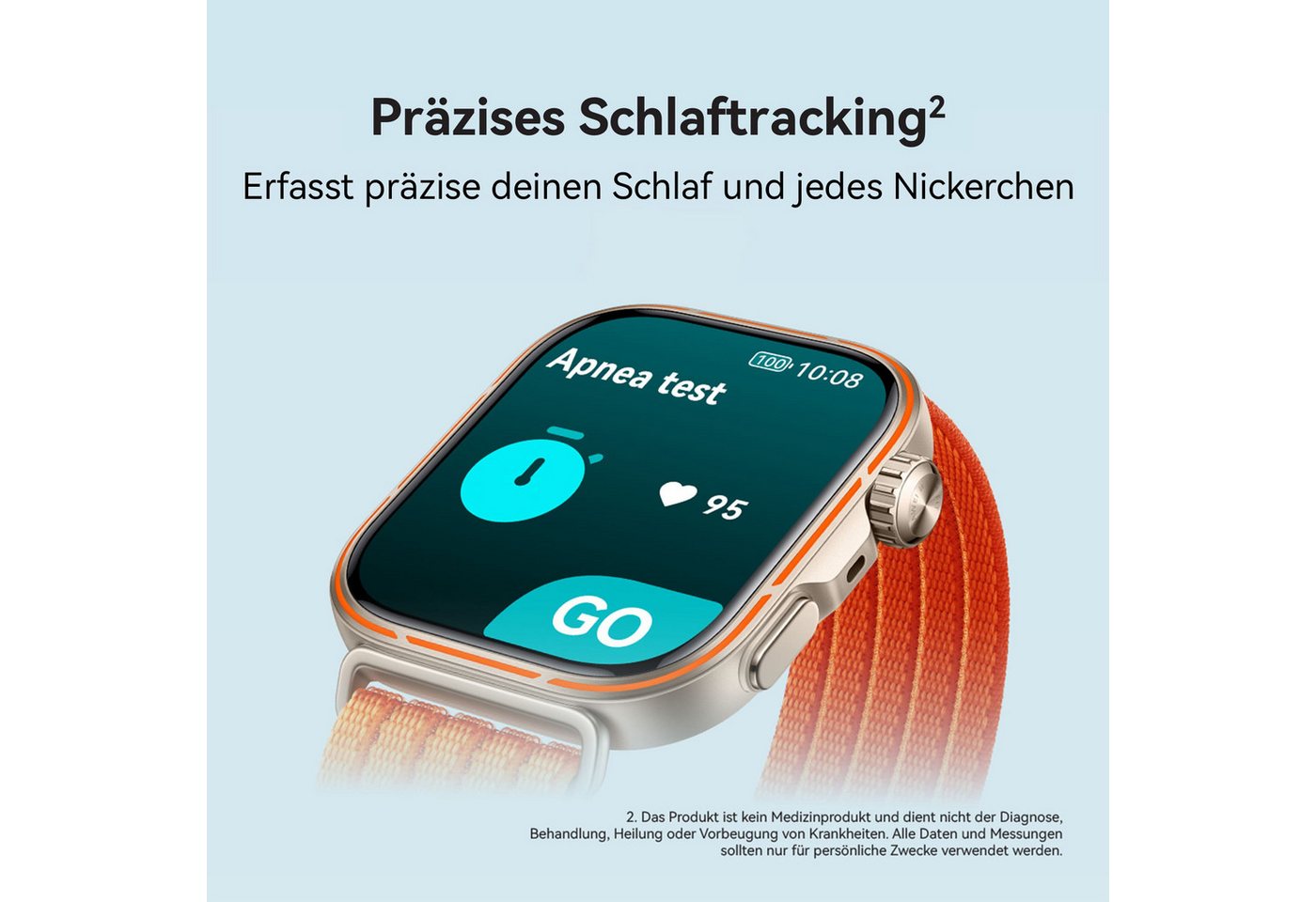 Huawei Watch Fit 5 Pro Smartwatch (4,9 cm/1,92 Zoll, Harmony OS), Brillantes Display, EKG, präzises Schlaftracking, NFC-Zahlung weiß