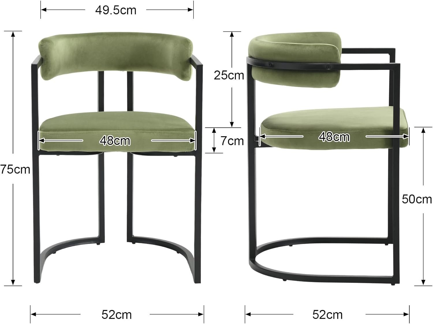 WAHSON OFFICE CHAIRS Esszimmerstuhl 2er Set, günstig online kaufen