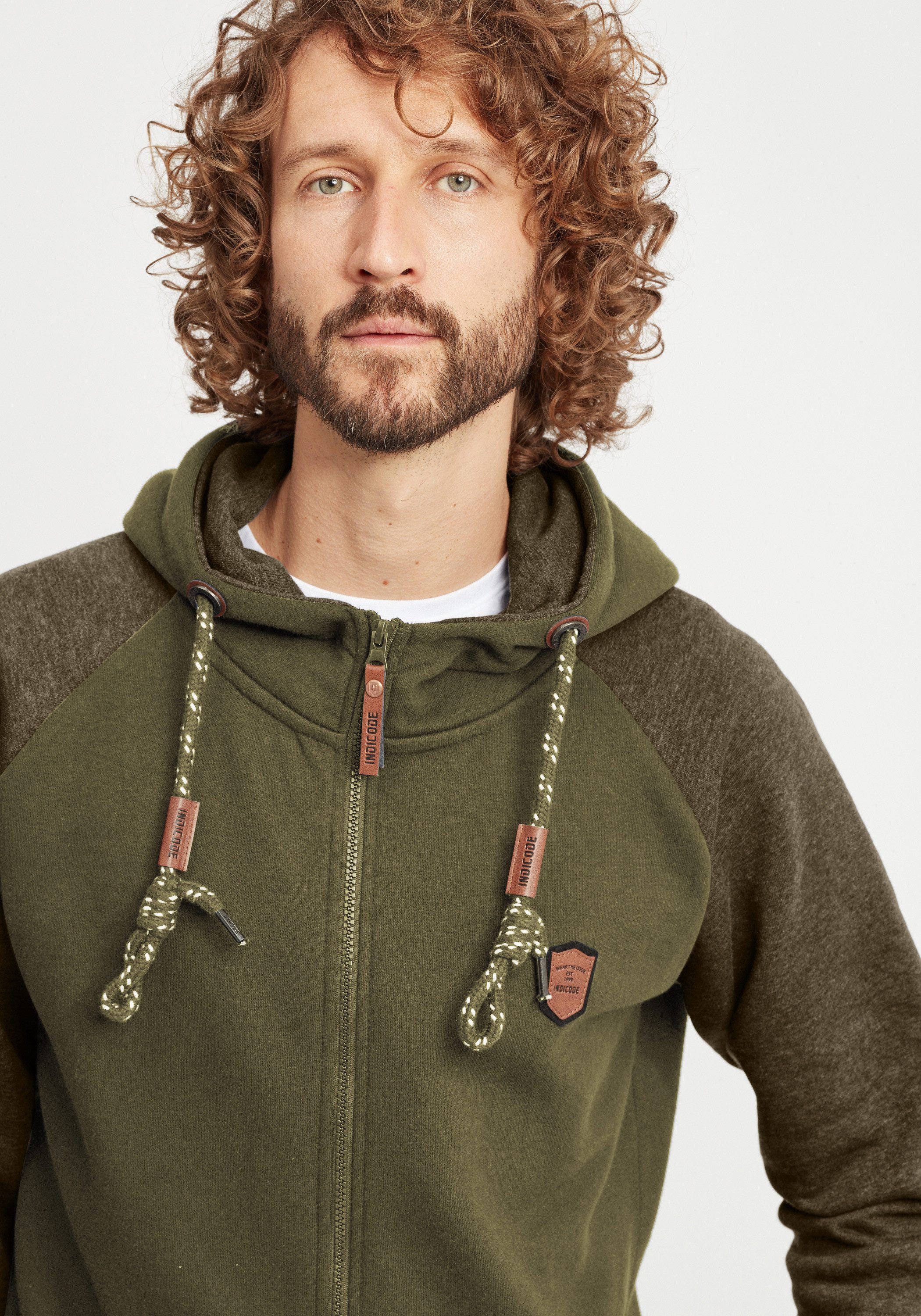 Indicode Kapuzensweatjacke IDTerence Sweatjacke mit Kapuze
