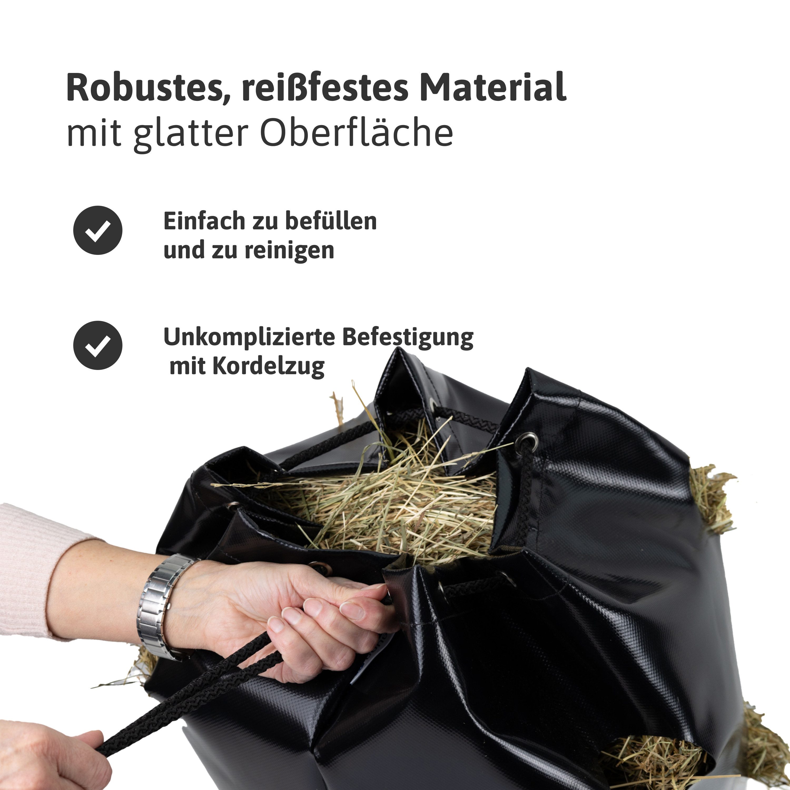 Dönges Heunetz Hay Bag, Heusack ca. 9 kg Füllmenge, superreißfest