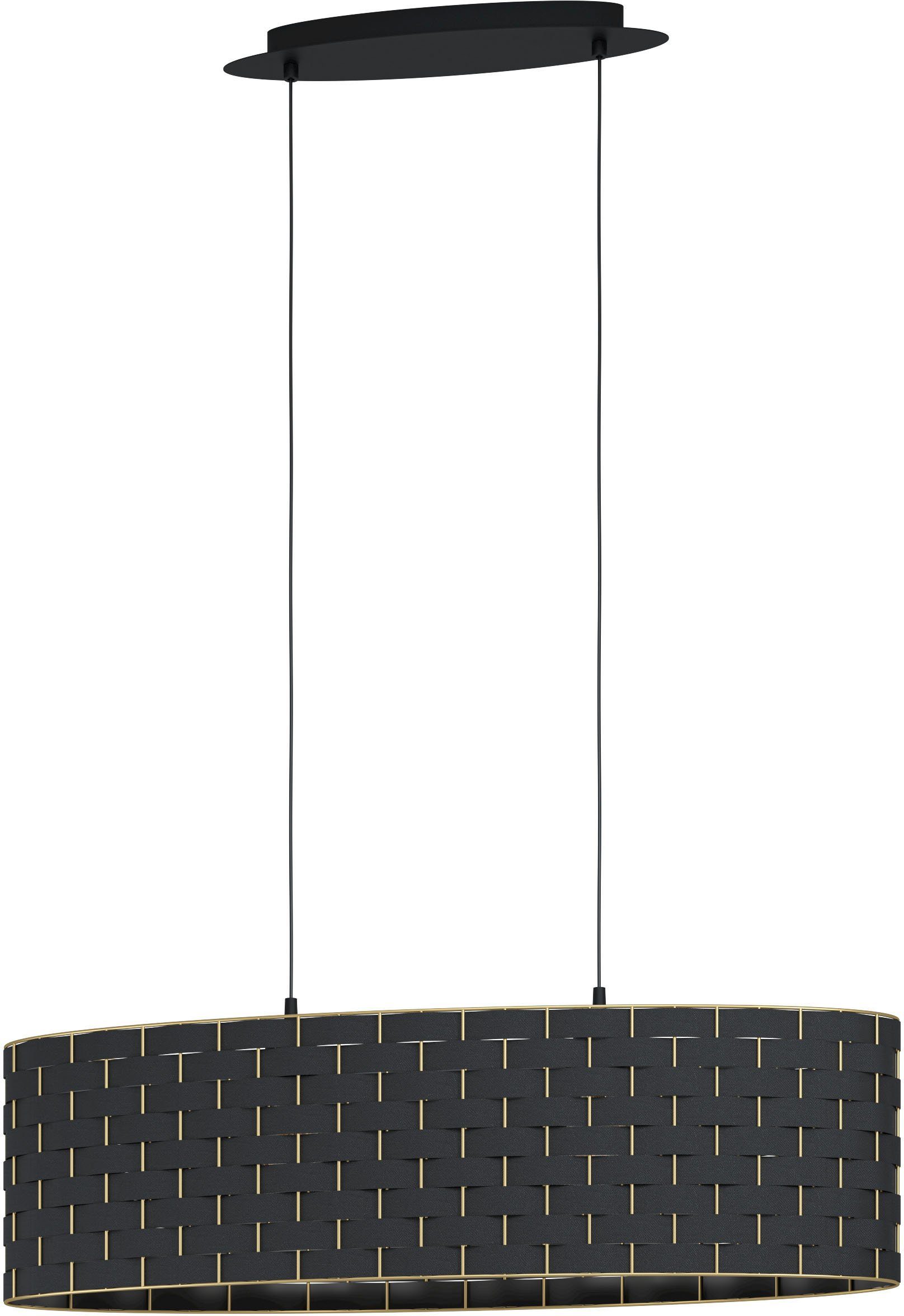 EGLO Hängeleuchte MARASALES, Leuchtmittel wechselbar, ohne Leuchtmittel,  Hängeleuchte in schwarz aus Stahl - exkl. E27 - 40W, Hochwertige und  moderne Leuchte von EGLO Leuchten