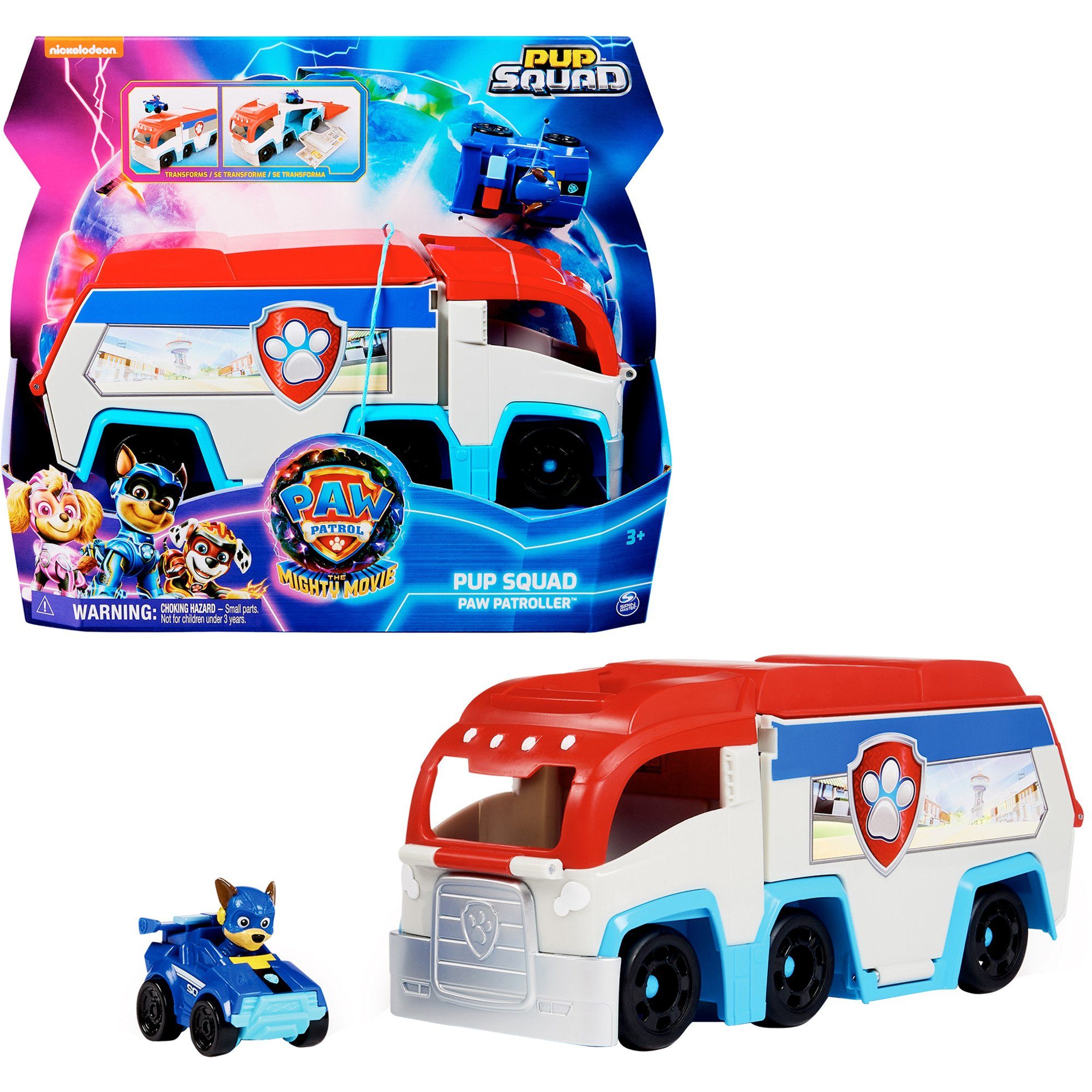 PAW PATROL Spielzeug-Auto Spin Master Paw Patrol: Der Mighty Kinofilm, Pup