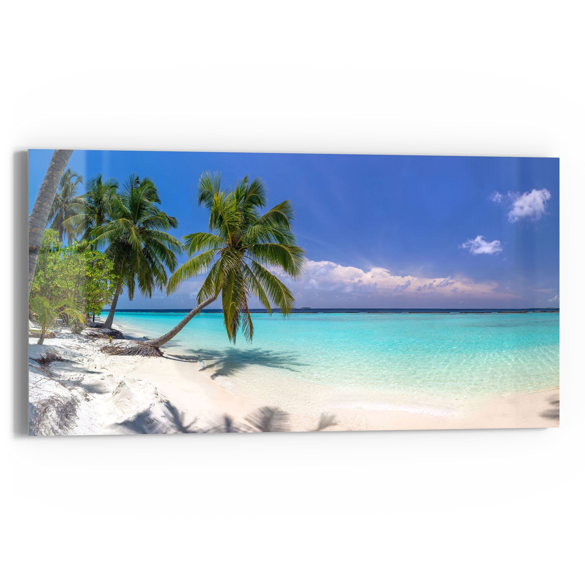 DEQORI Glasbild 'Paradiesischer Strand', 'Paradiesischer Strand', günstig online kaufen
