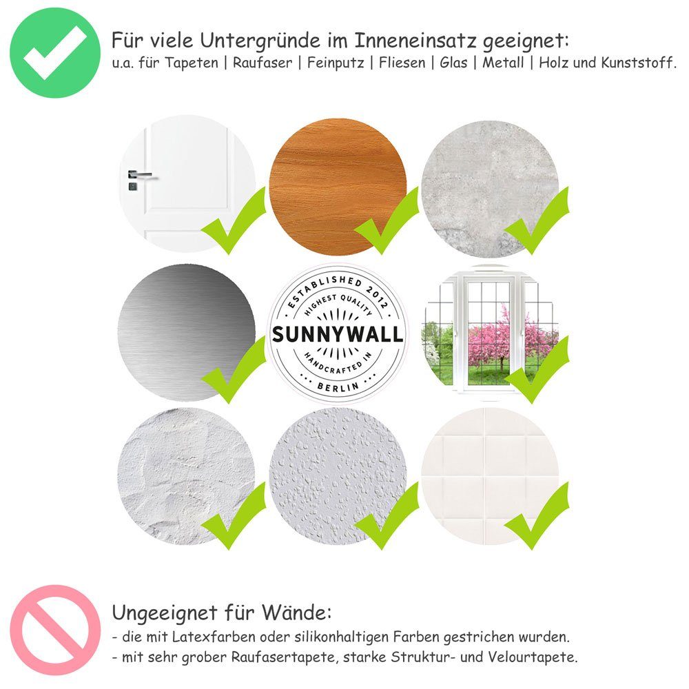 Sunnywall Wandtattoo Flugzeug Tiere Wandsticker Wandtattoo (3 St), konturgeschnitten