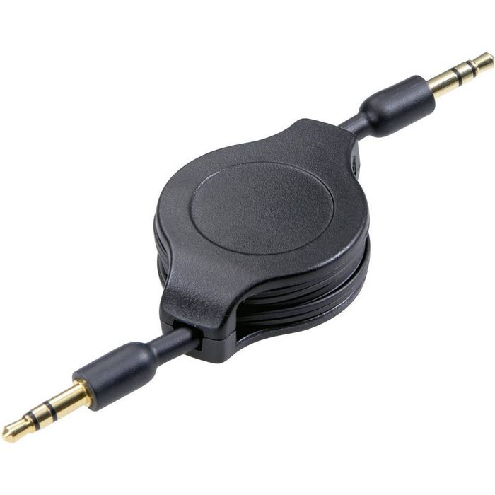 SpeaKa Professional Klinke Roll-Up-Kabel Klinkenstecker 3.5 mm / Audio- & Video-Kabel (1.10 cm)
