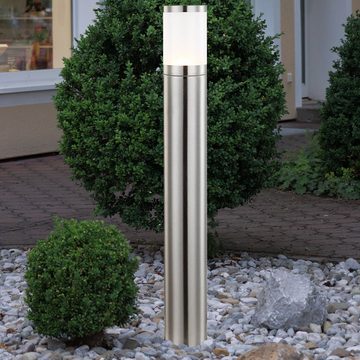 etc-shop LED Außen-Stehlampe, Leuchtmittel inklusive, Warmweiß, LED 3 Watt Garten Beleuchtung Außenleuchte Lampe Leuchte Edelstahl