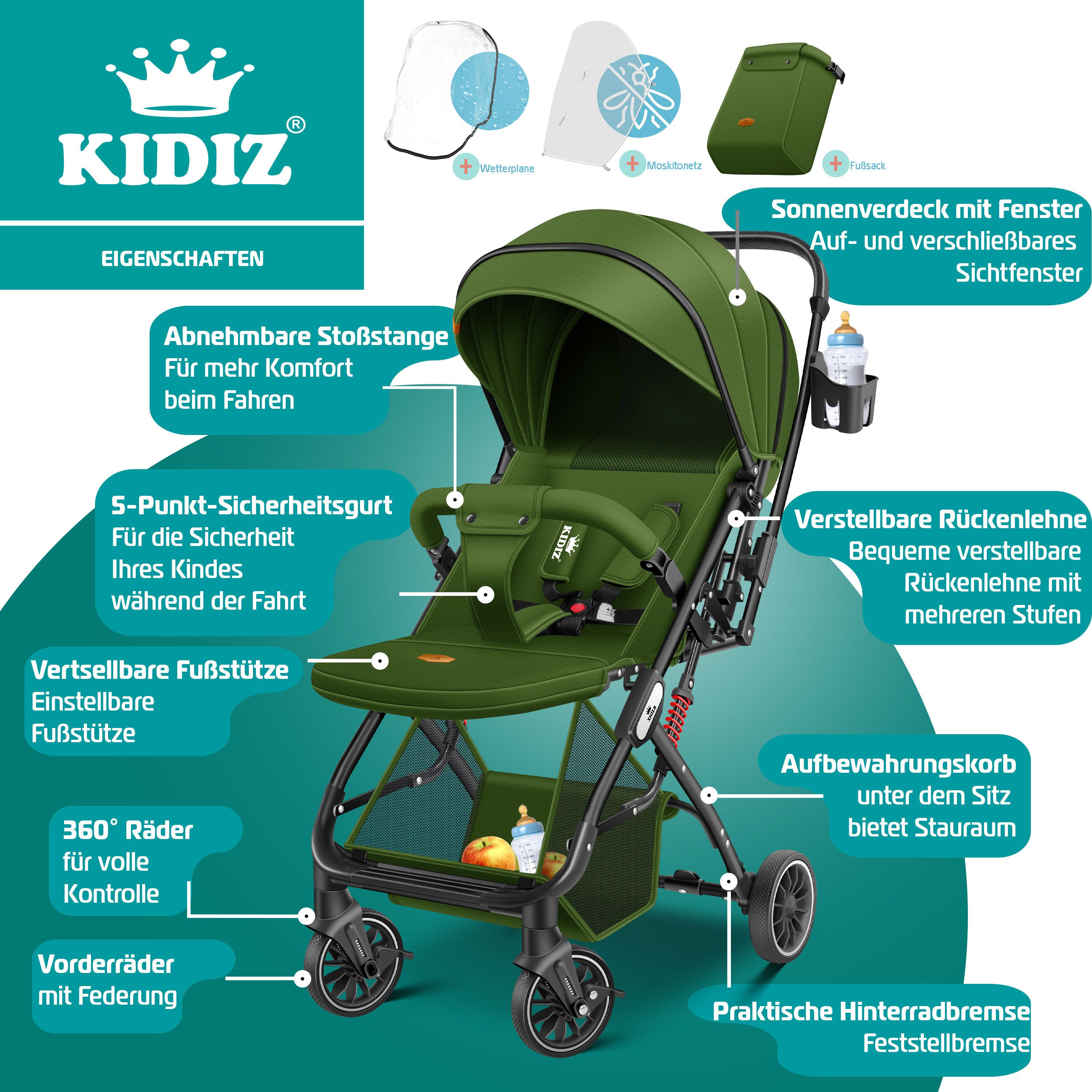 KIDIZ Kinderbuggy 360° - Bild 2