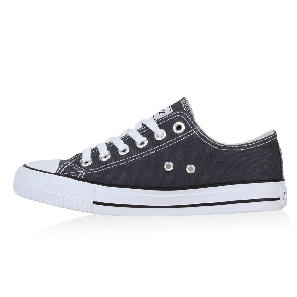 VAN HILL 94237 Sneaker Damen Sneaker Low Canvas Freizeitschuhe Schnürer Basic Sportschuhe