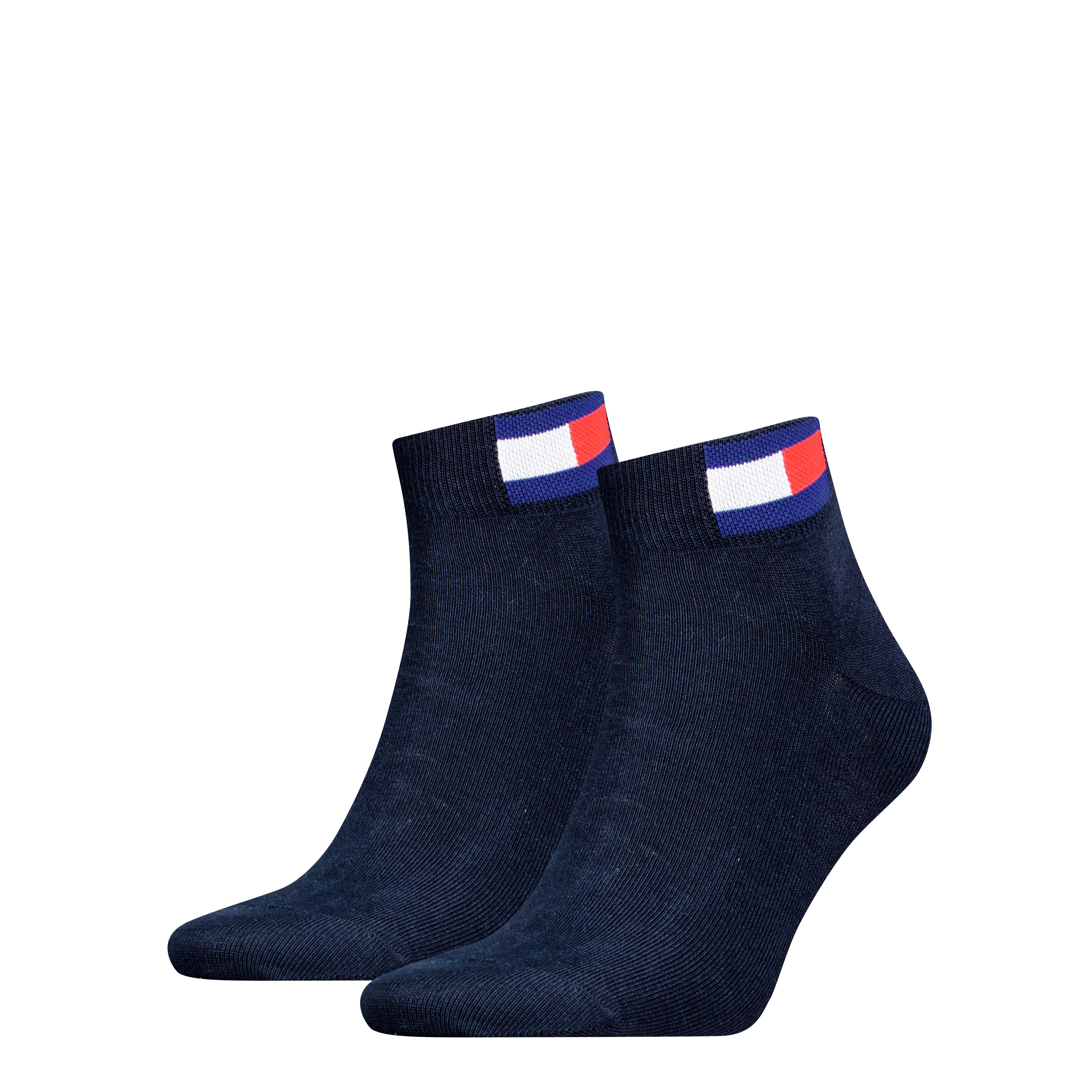 Tommy Hilfiger Kurzsocken TH UNI TJ QUARTER 2P FLAG (2 Paar) Verstärkte Fer günstig online kaufen