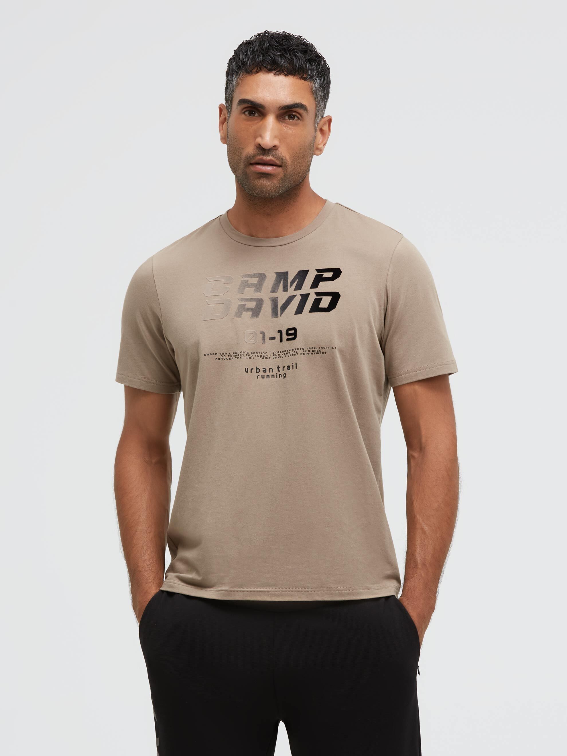 CAMP DAVID Rundhalsshirt mit Necktape