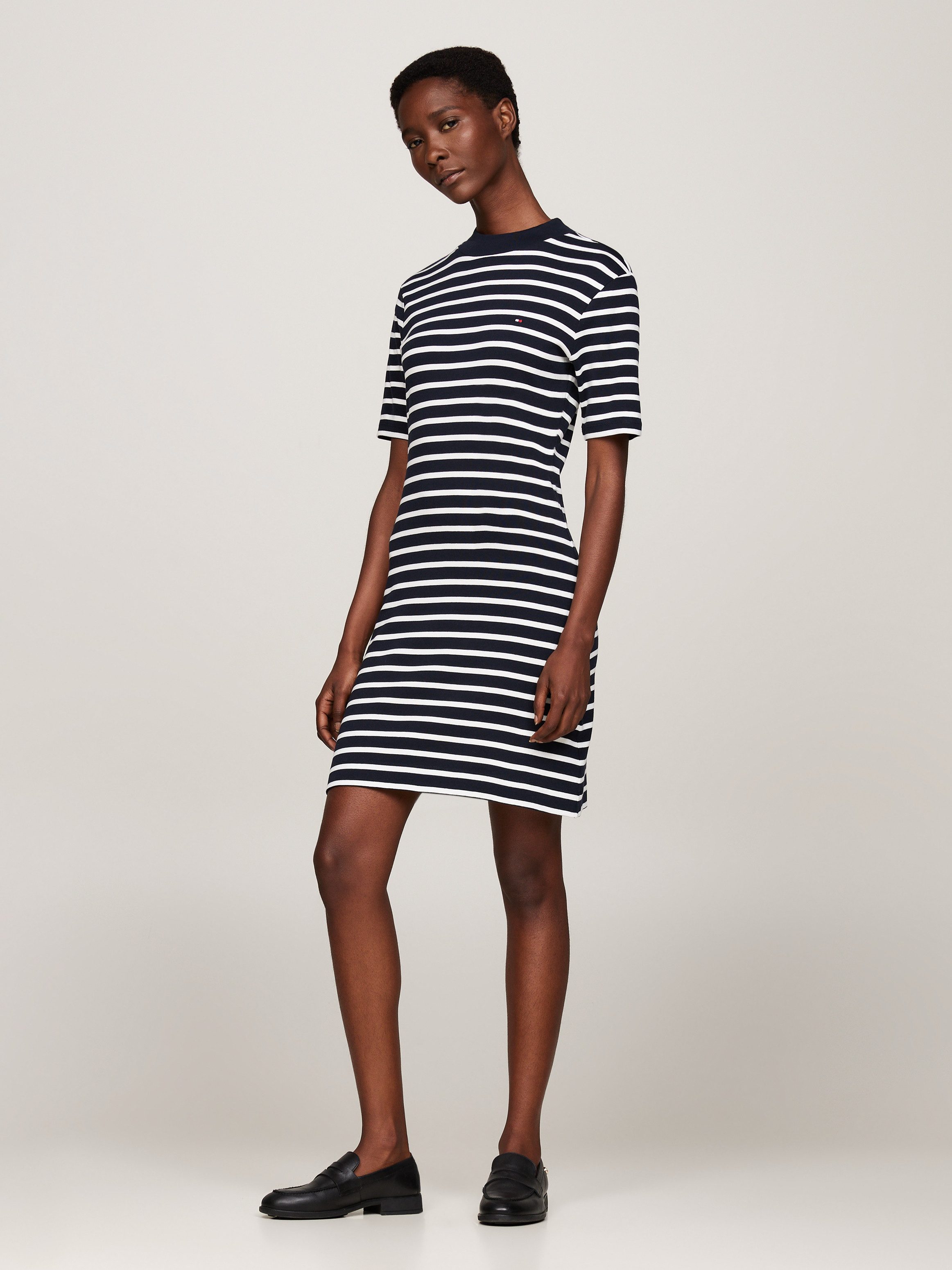 Tommy Hilfiger Shirtkleid SLIM CODY MOCK-NK günstig online kaufen