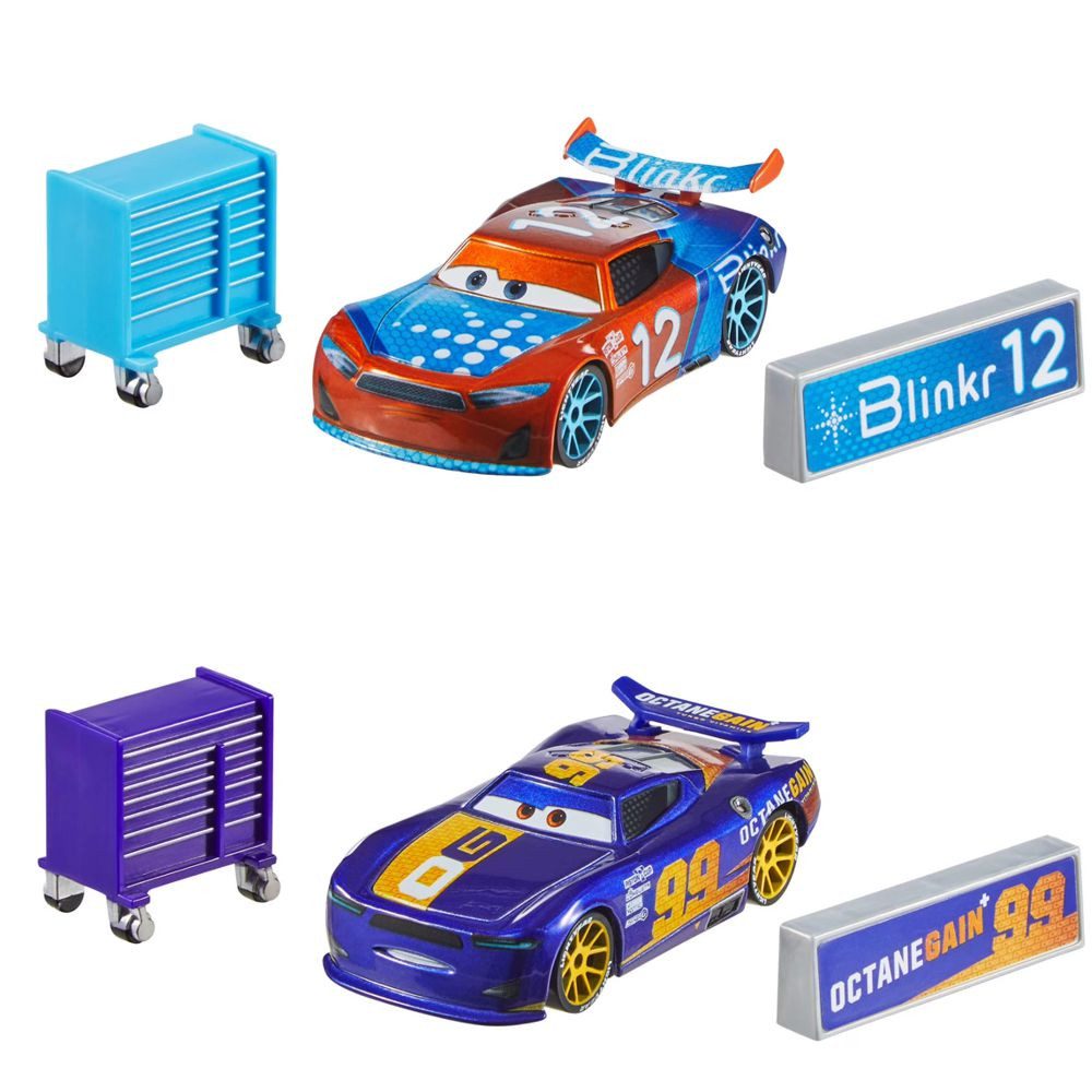 Disney Cars Spielzeug-Rennwagen Danny Swervez & Ryan Inside Laney JDK49 Disney Cars Cast 1:55