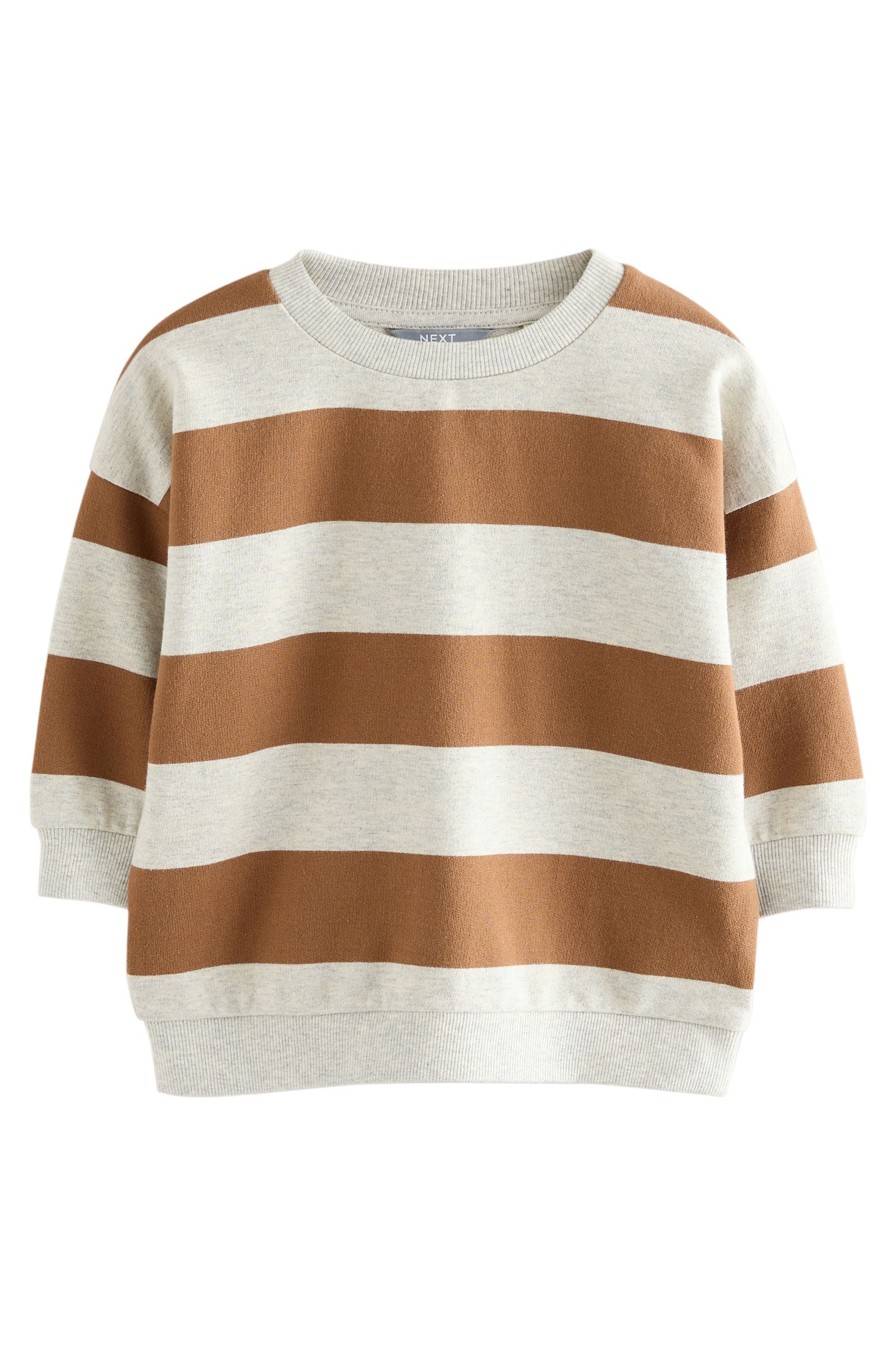Next Sweater Gestreiftes Rundhals-Sweatshirt (1-tlg) günstig online kaufen