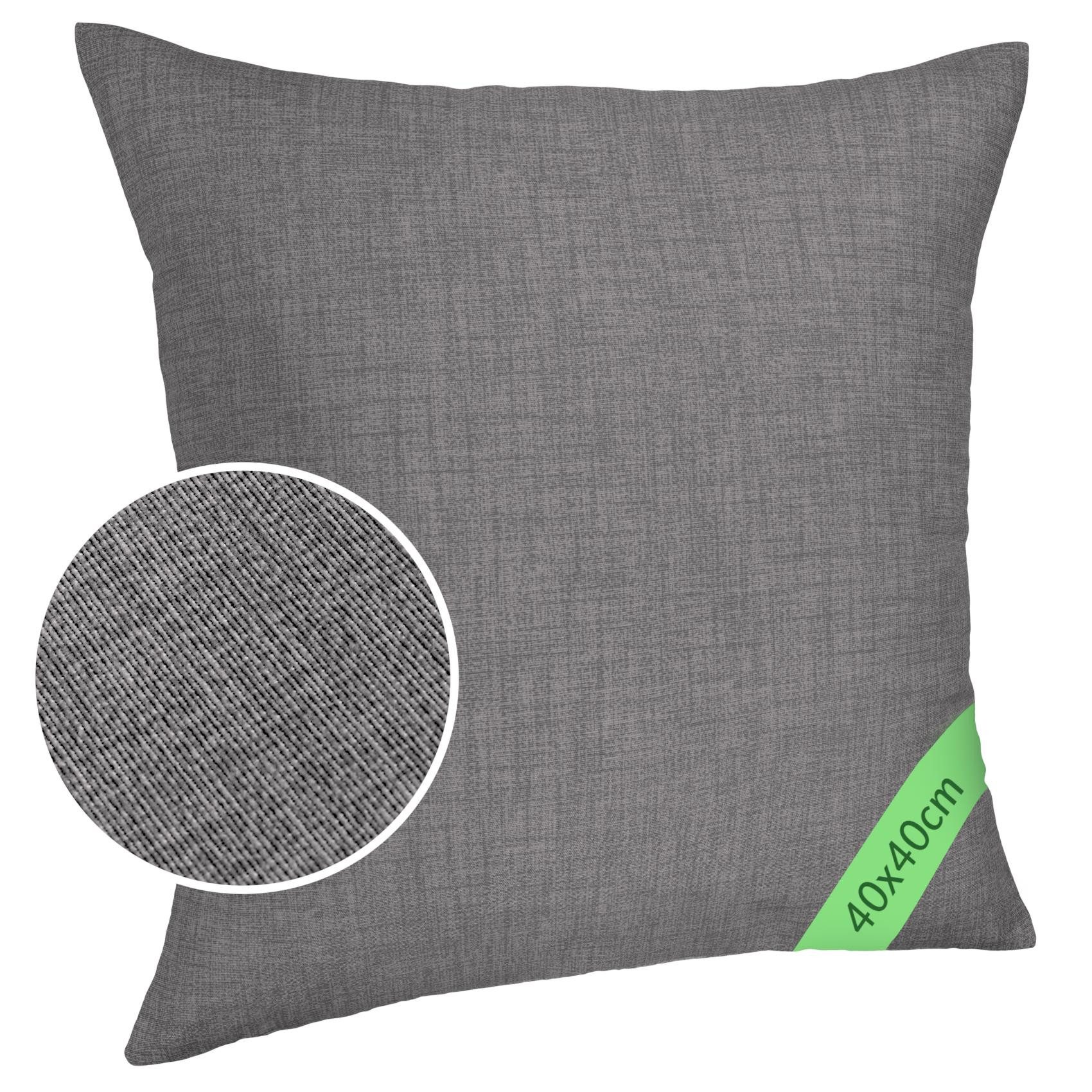 ANRO Dekokissen MrJack Kissenbezug Leinenoptik Deko Kissen Uni, Kissenhülle günstig online kaufen